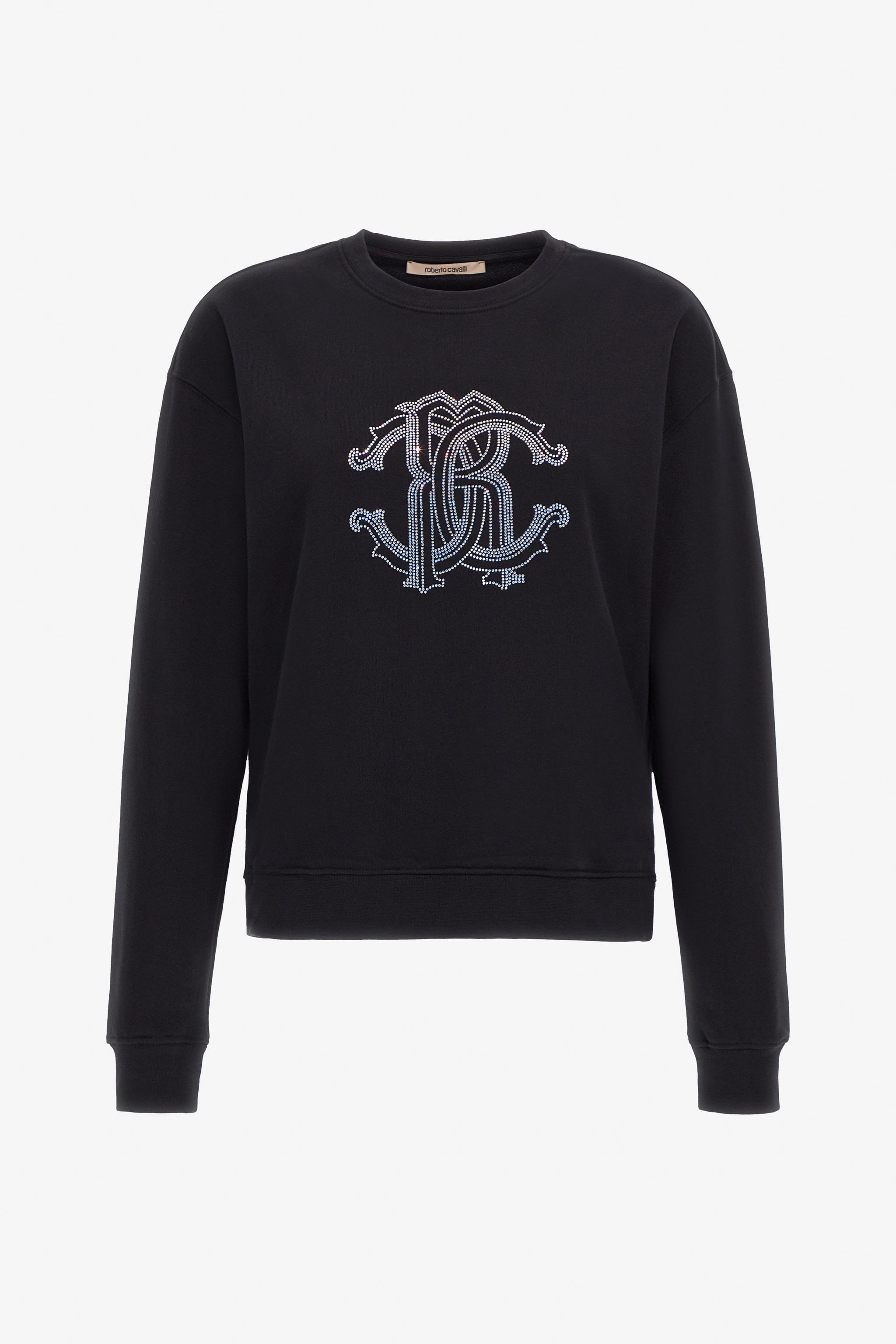 新品roberto cavalli ロゴ スウェット トレーナ グレー S