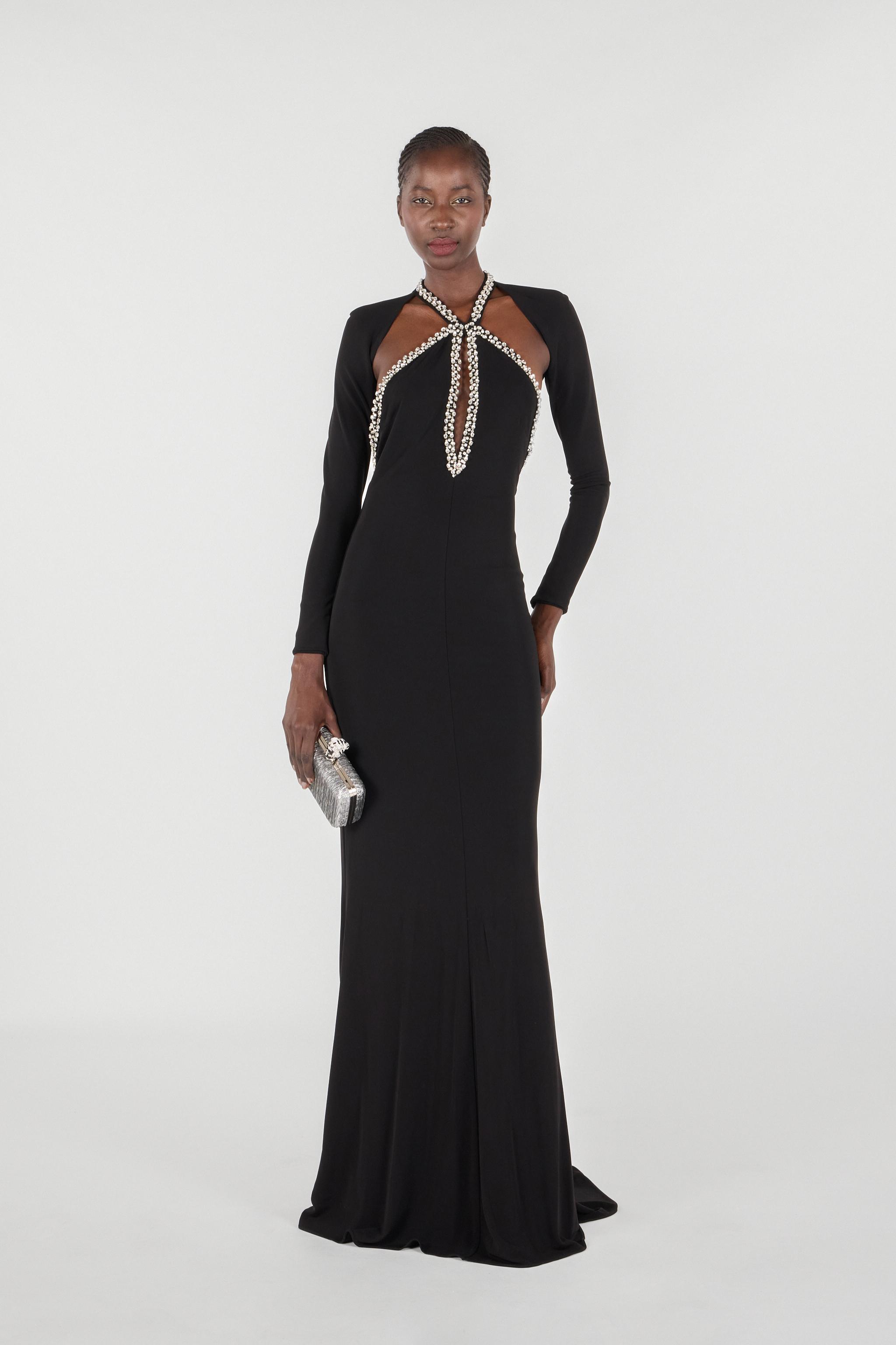 Roberto Cavalli Lace Panel Maxi Dress Roberto Cavalli Embellished