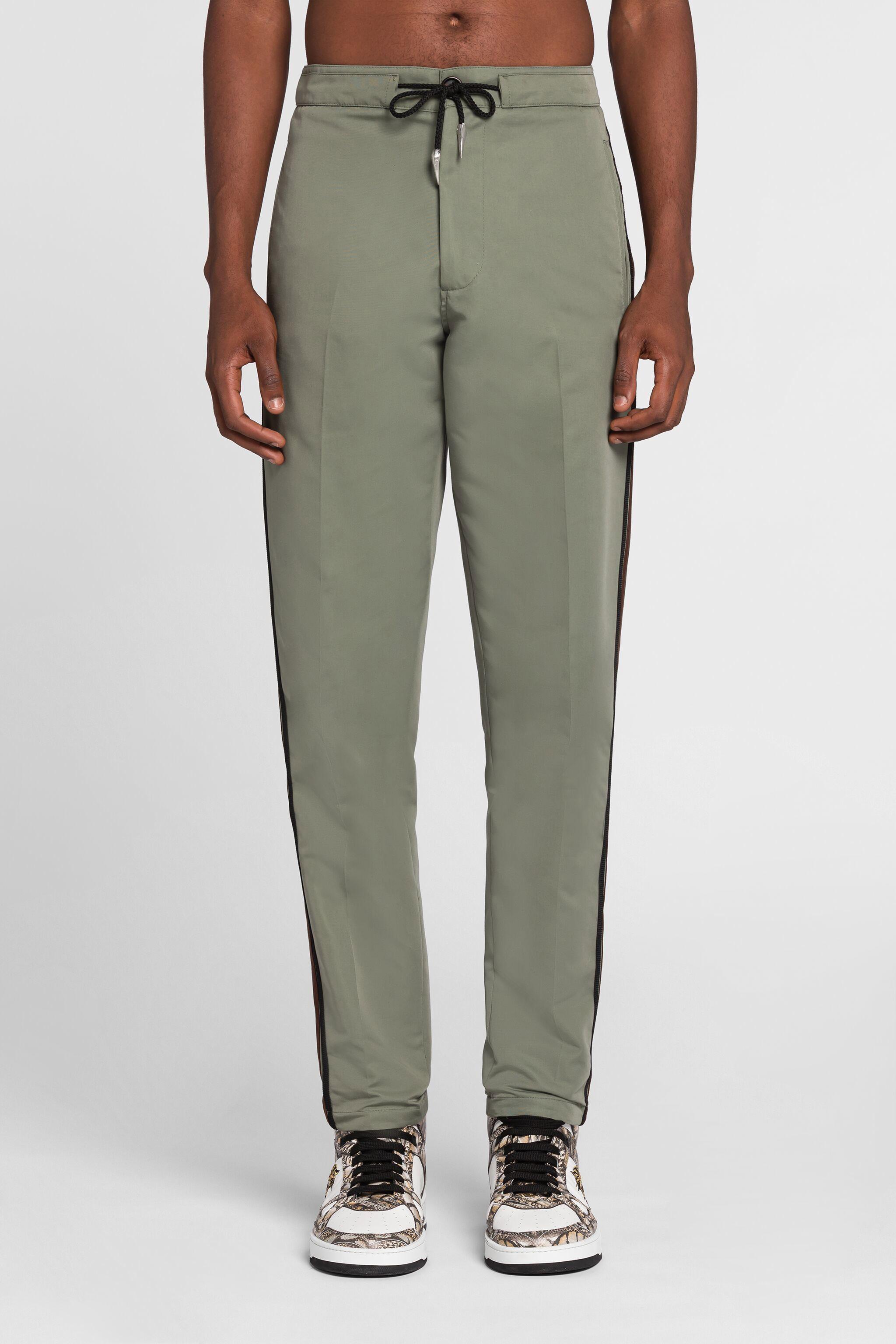 Roberto Cavalli Side Stripe Drawstring Track Pants in Green for Men Lyst UK