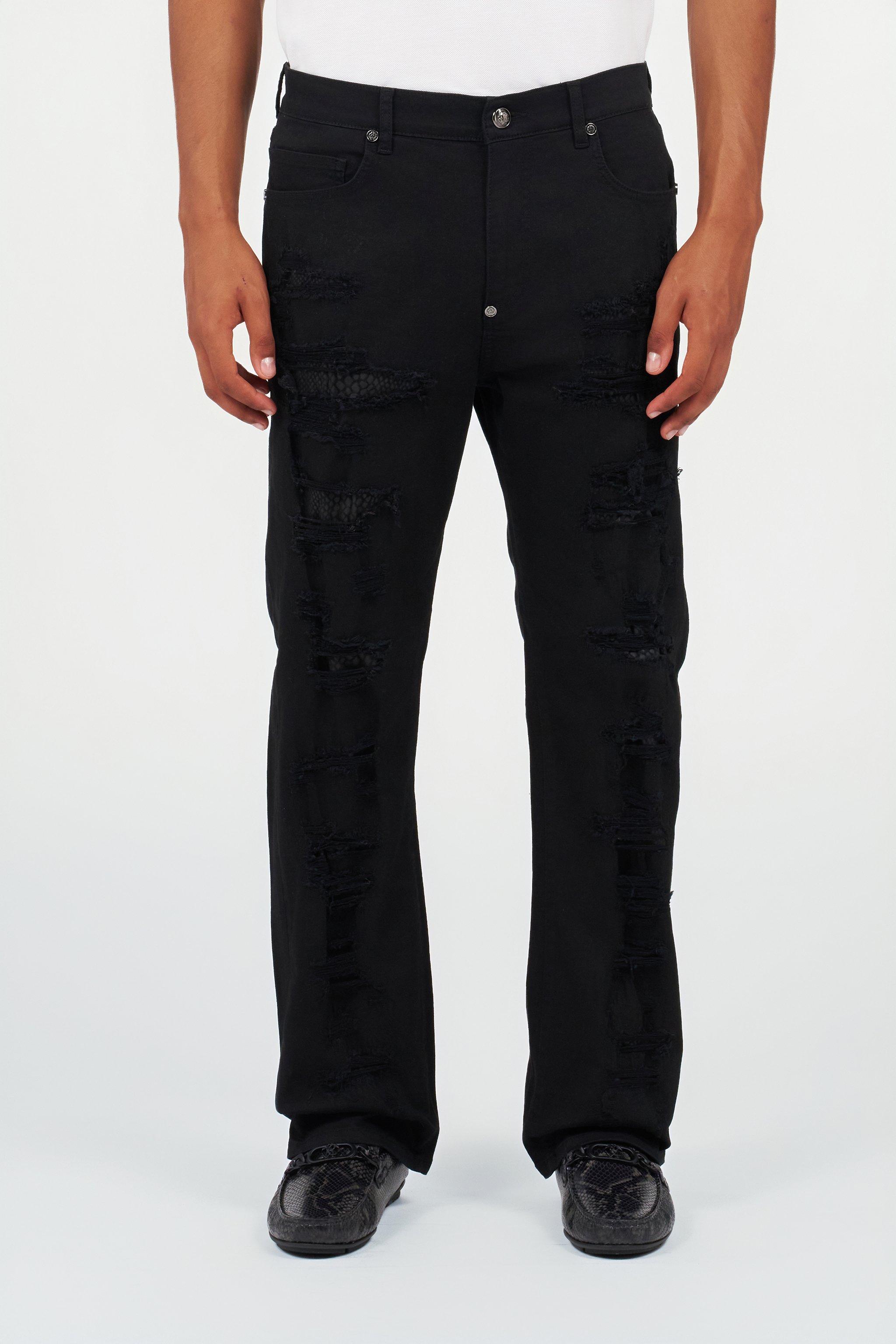 Jeans Roberto Cavalli Femme - Noir Avec Paillettes (glitter) - Taille S (taille 38) - Occasion Très Bon état