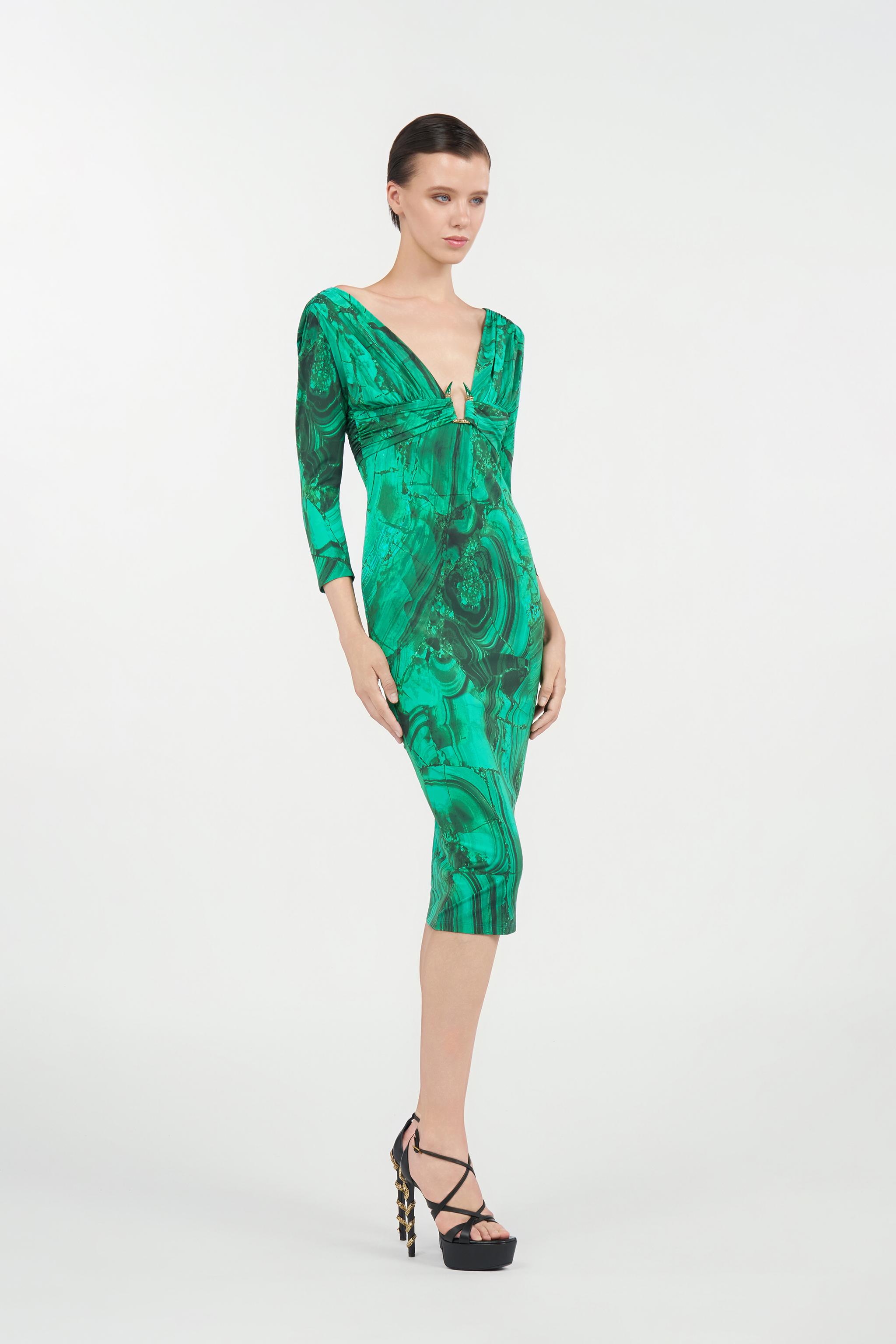 Green Roberto Cavalli Dresses for Women | Lyst