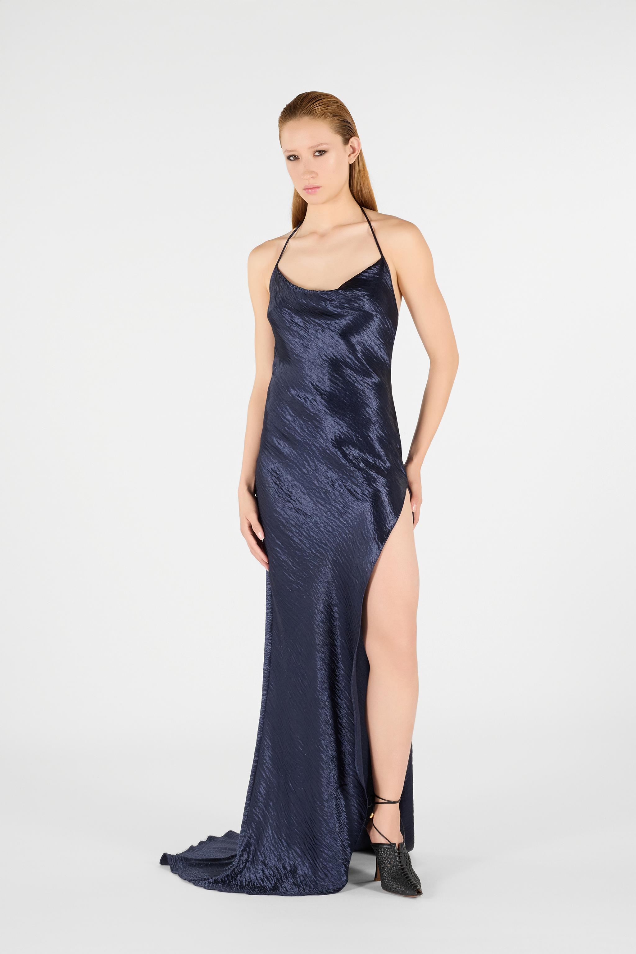 Roberto Cavalli Black Snake Neck Dress – Treasures of NYC