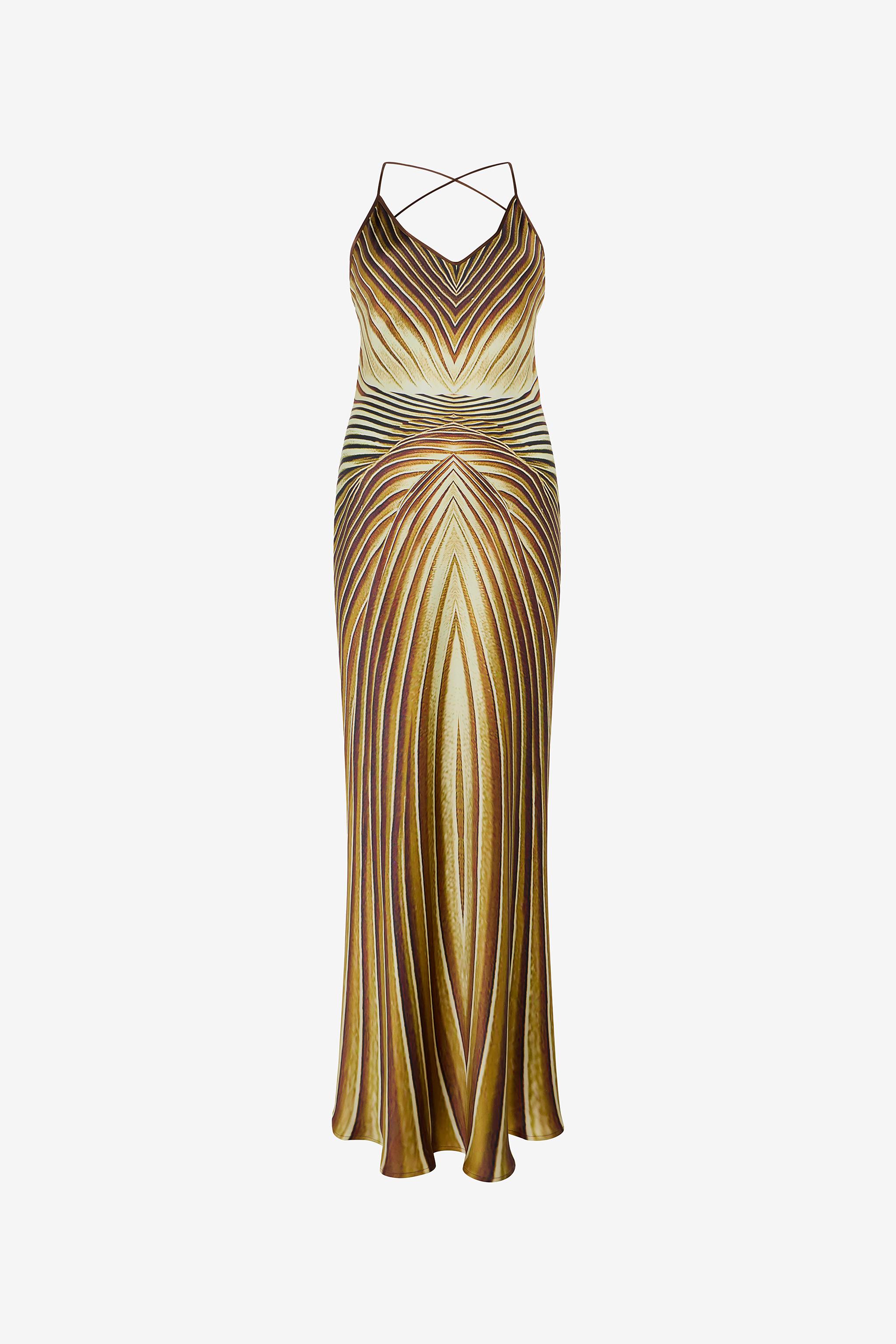 green emerald velvet dress Roberto Cavalli Gown