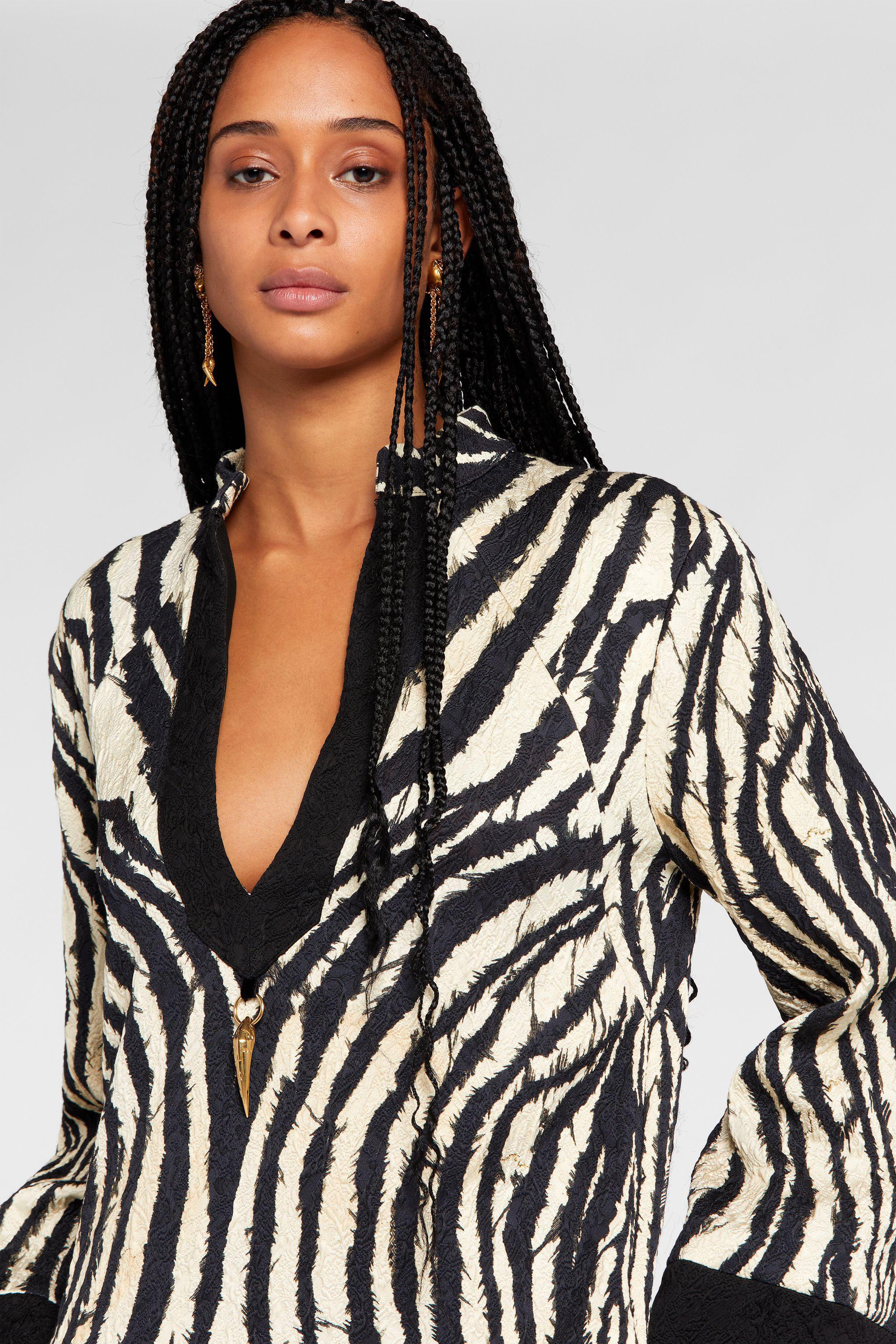 Roberto Cavalli Freedom-Print Maxi Dress in White Lyst UK