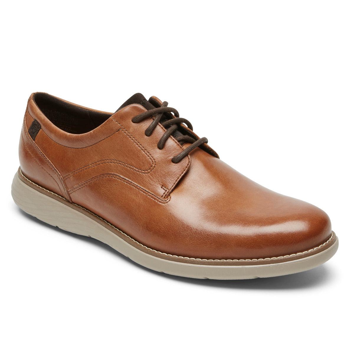 Rockport Garett Plain Toe Oxford Shoes in Brown for Men | Lyst