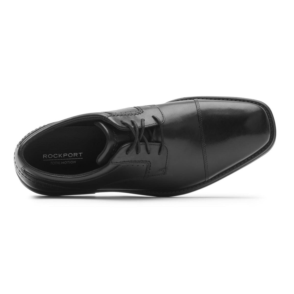 Rockport Total Motion Next Gen Cap Toe Oxford Shoes in Black for Men | Lyst