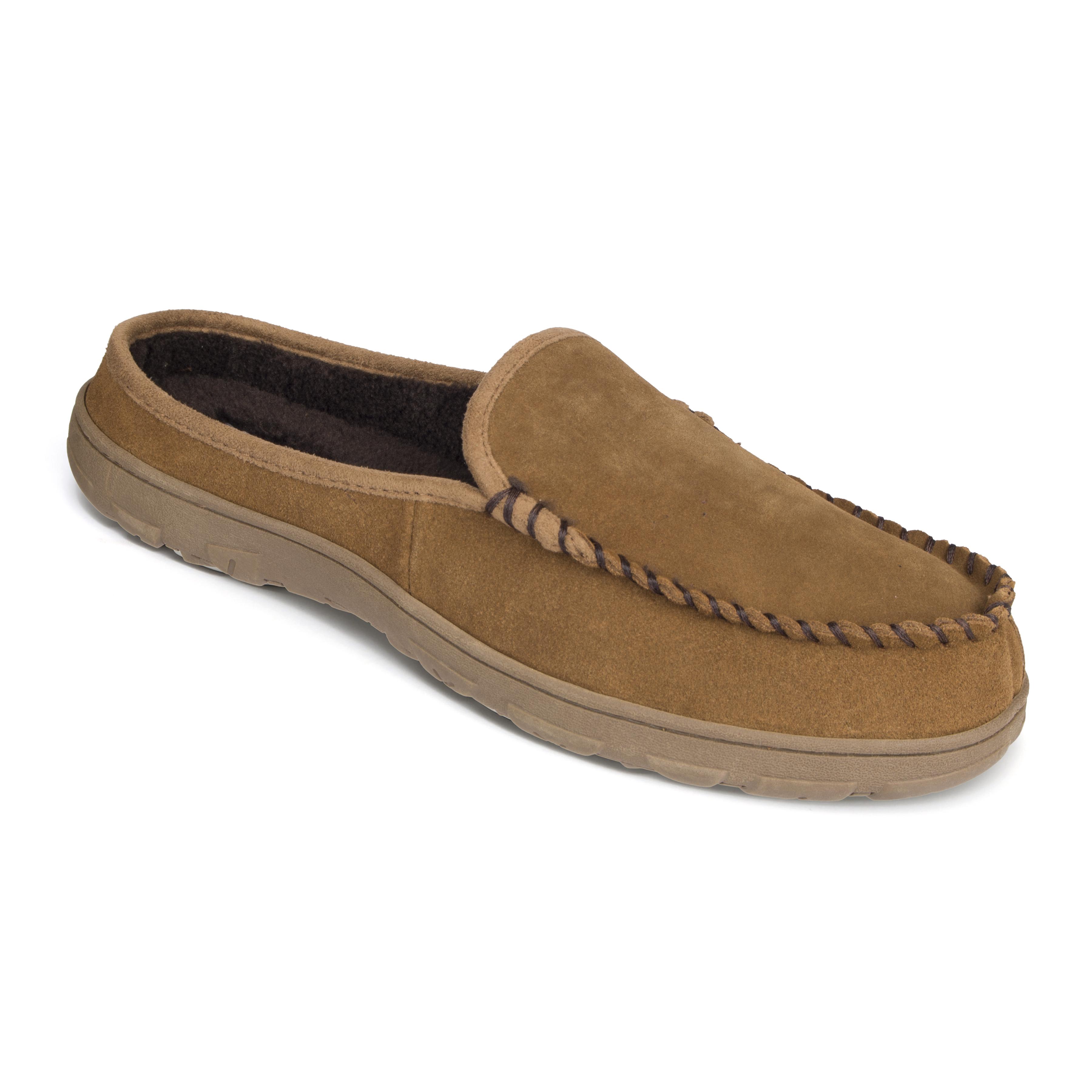 rockport suede clog slippers