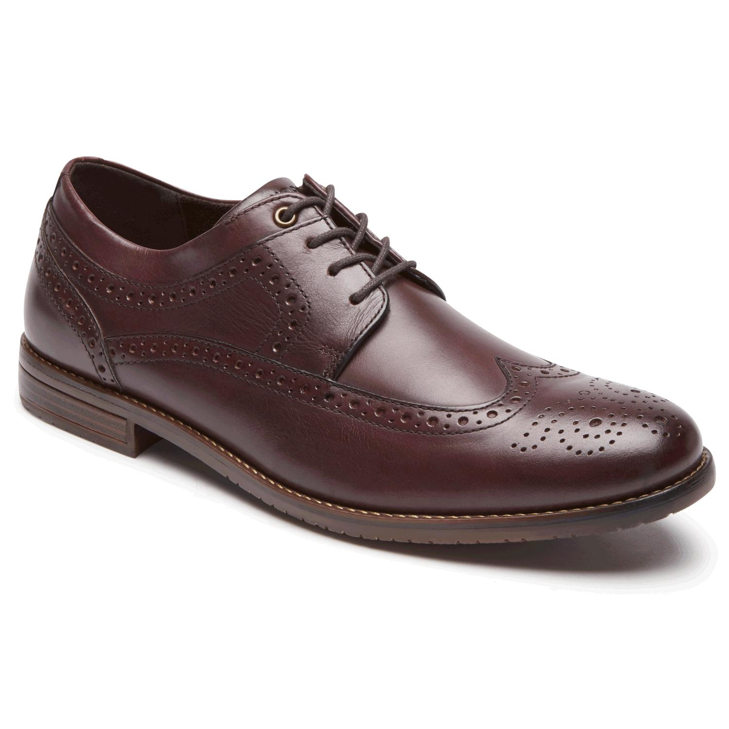 brown and black wingtips