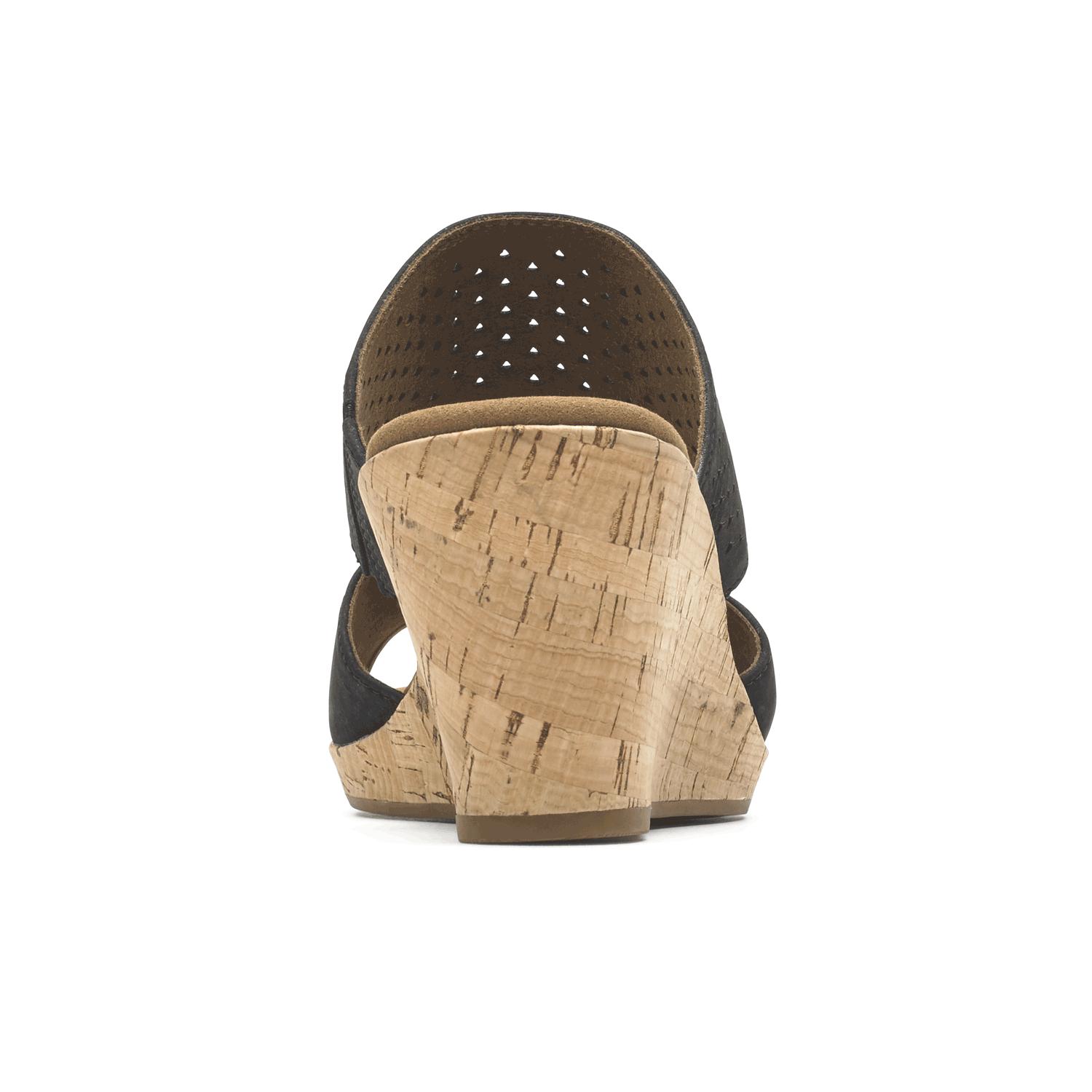 rockport briah wedge sandal black