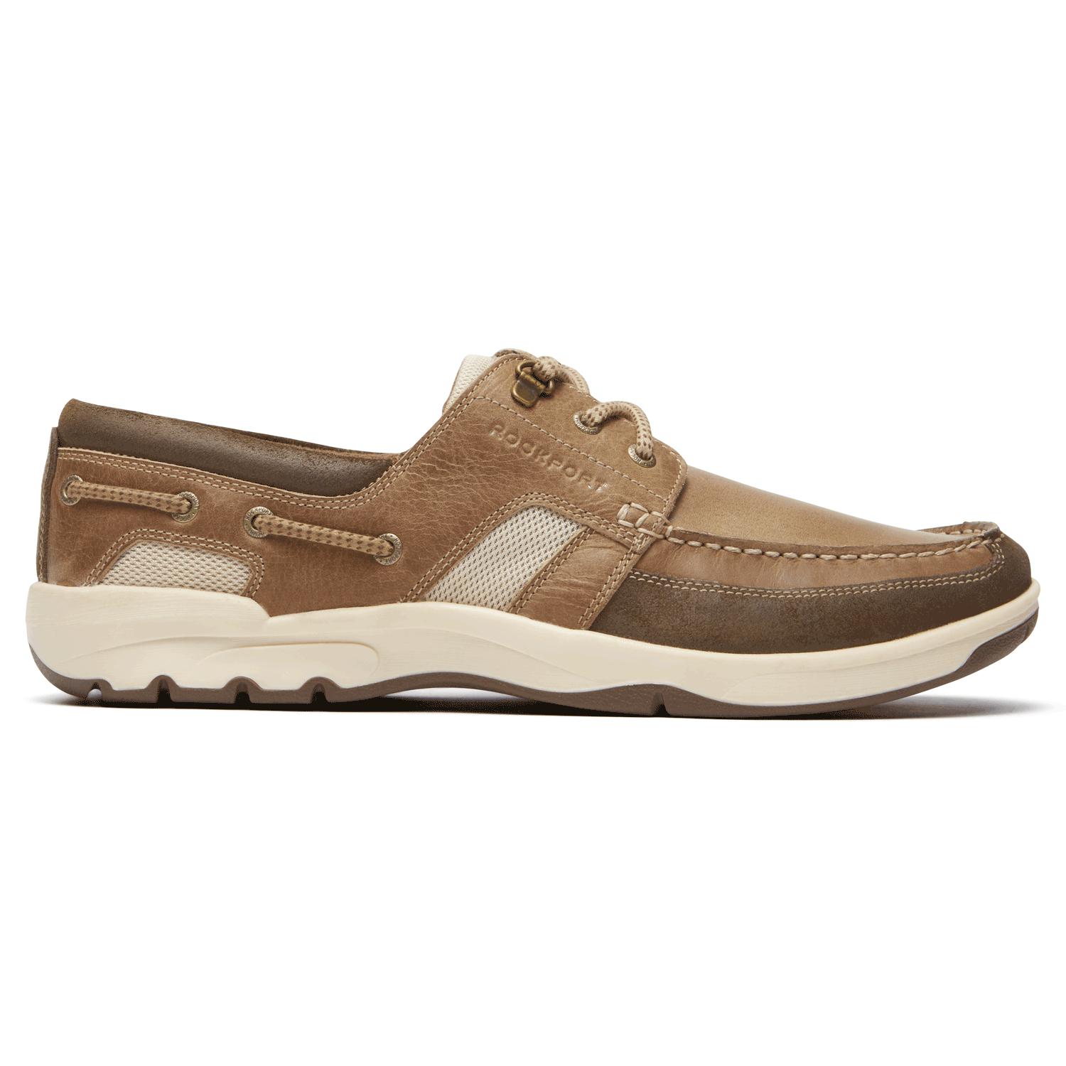 rockport 3 eye oxford boat shoe