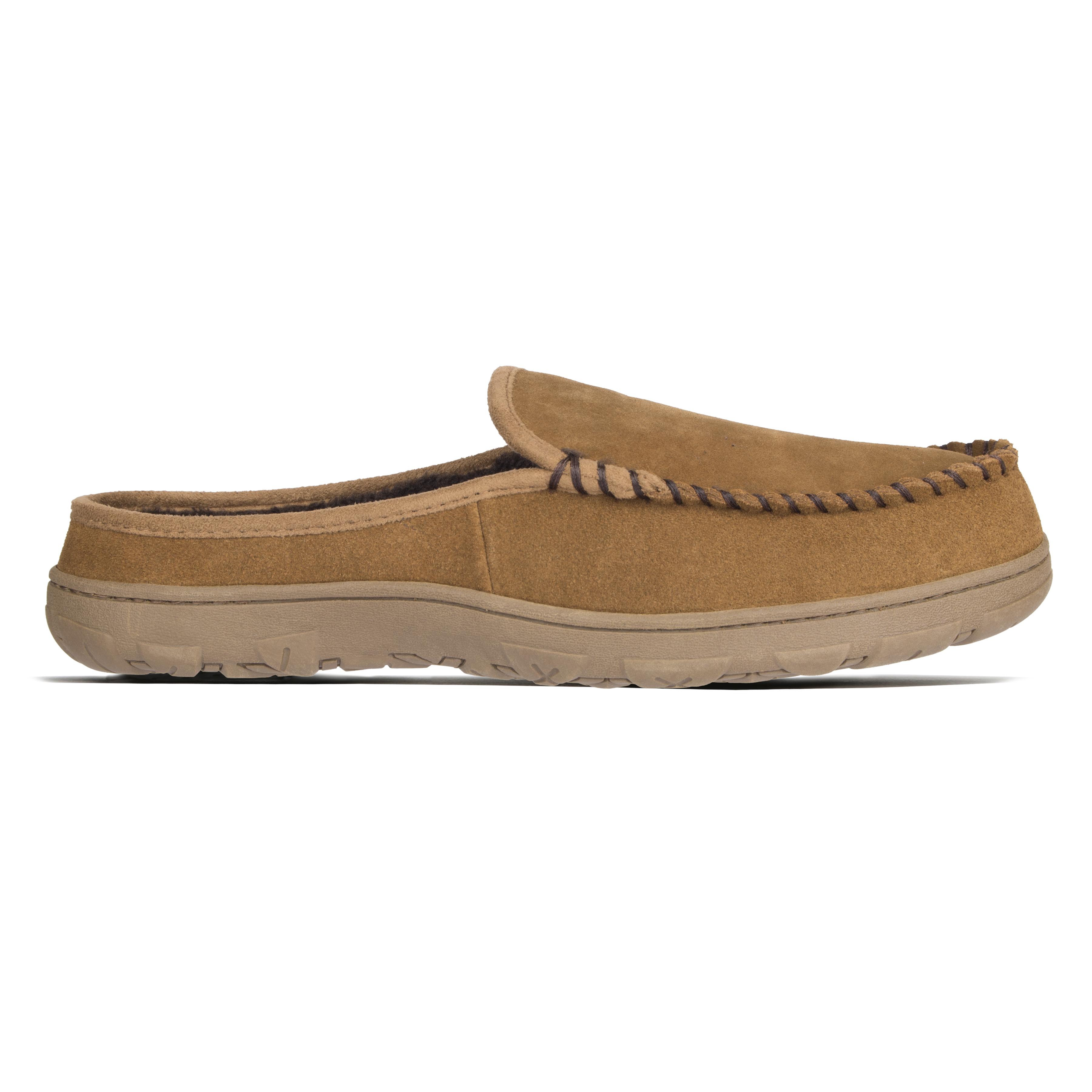 rockport suede clog slippers