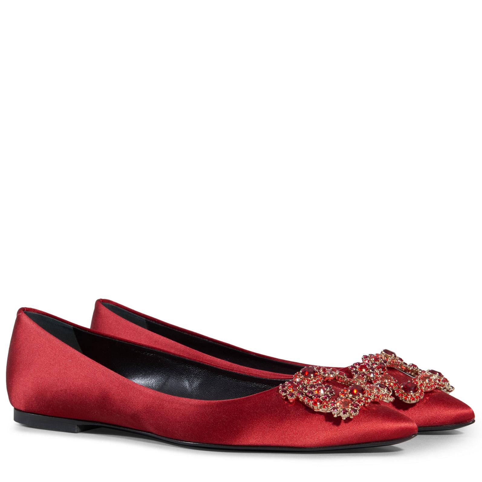 roger vivier flower strass flats