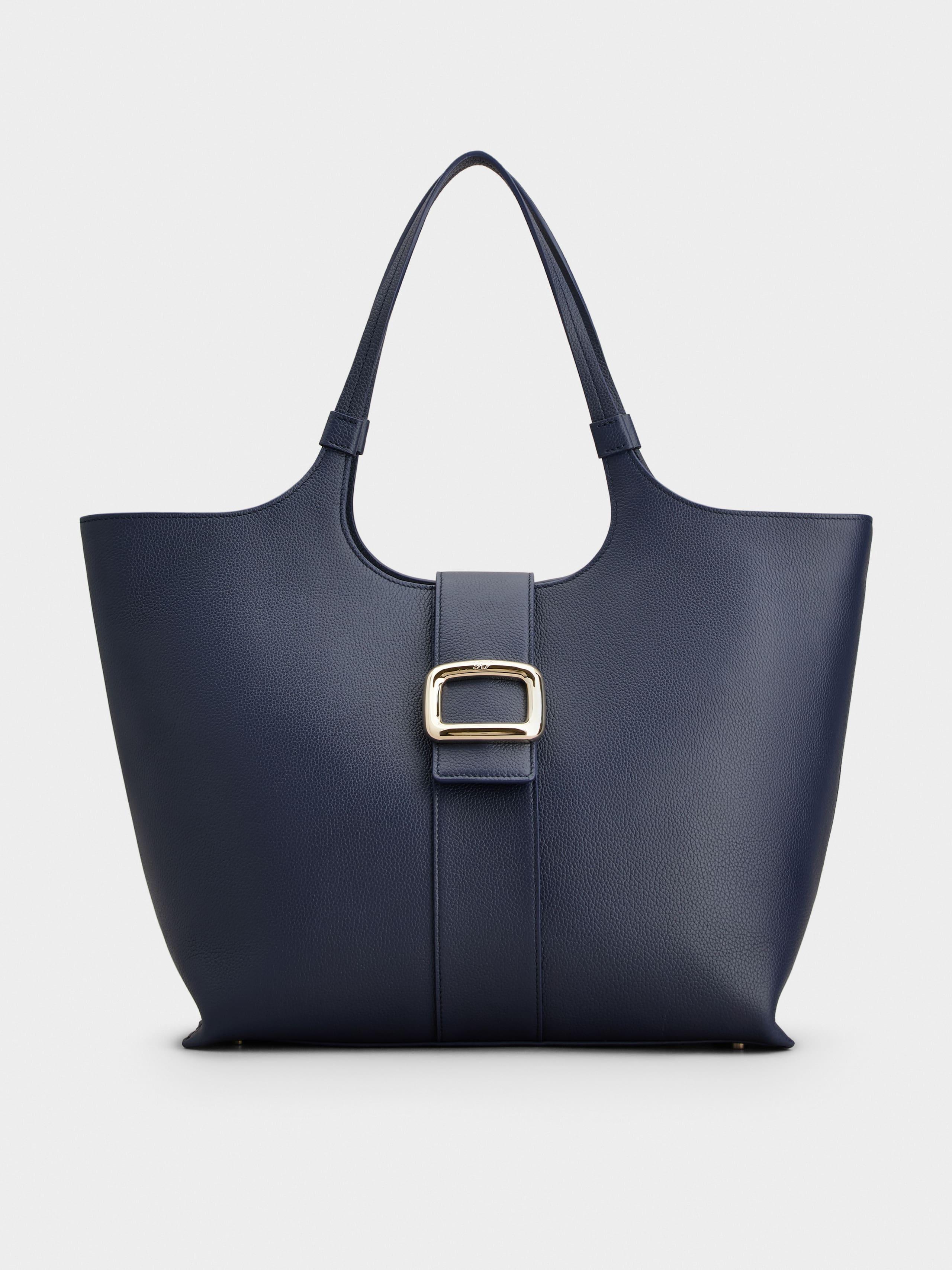 トートバッグ Roger Vivier Medium 'Viv' Choc' shopping bag Viv' Choc Medium Shopping Bag in suede Brown Woman