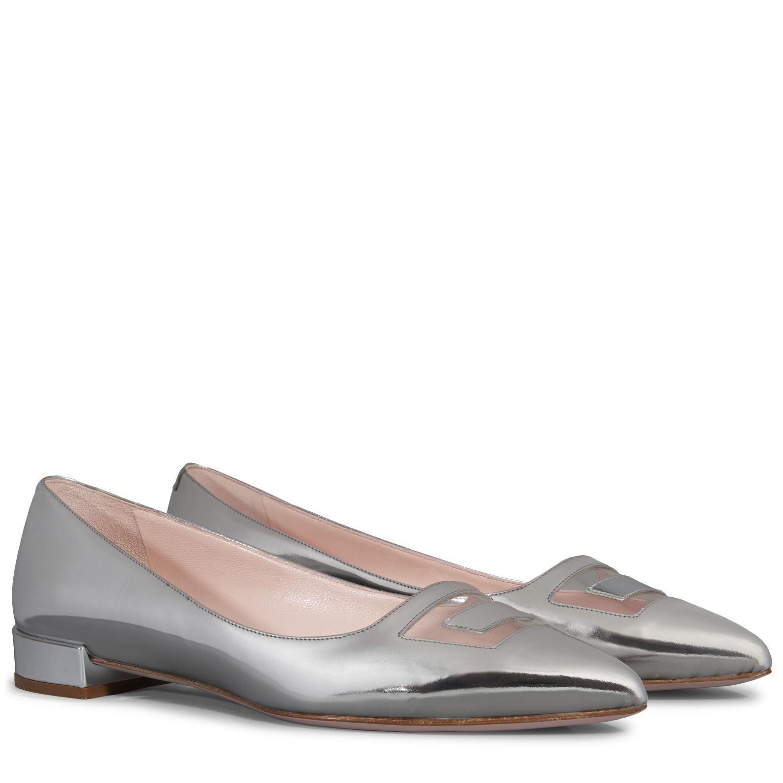 Roger Vivier Pointy Ballerinas In Leather - Lyst
