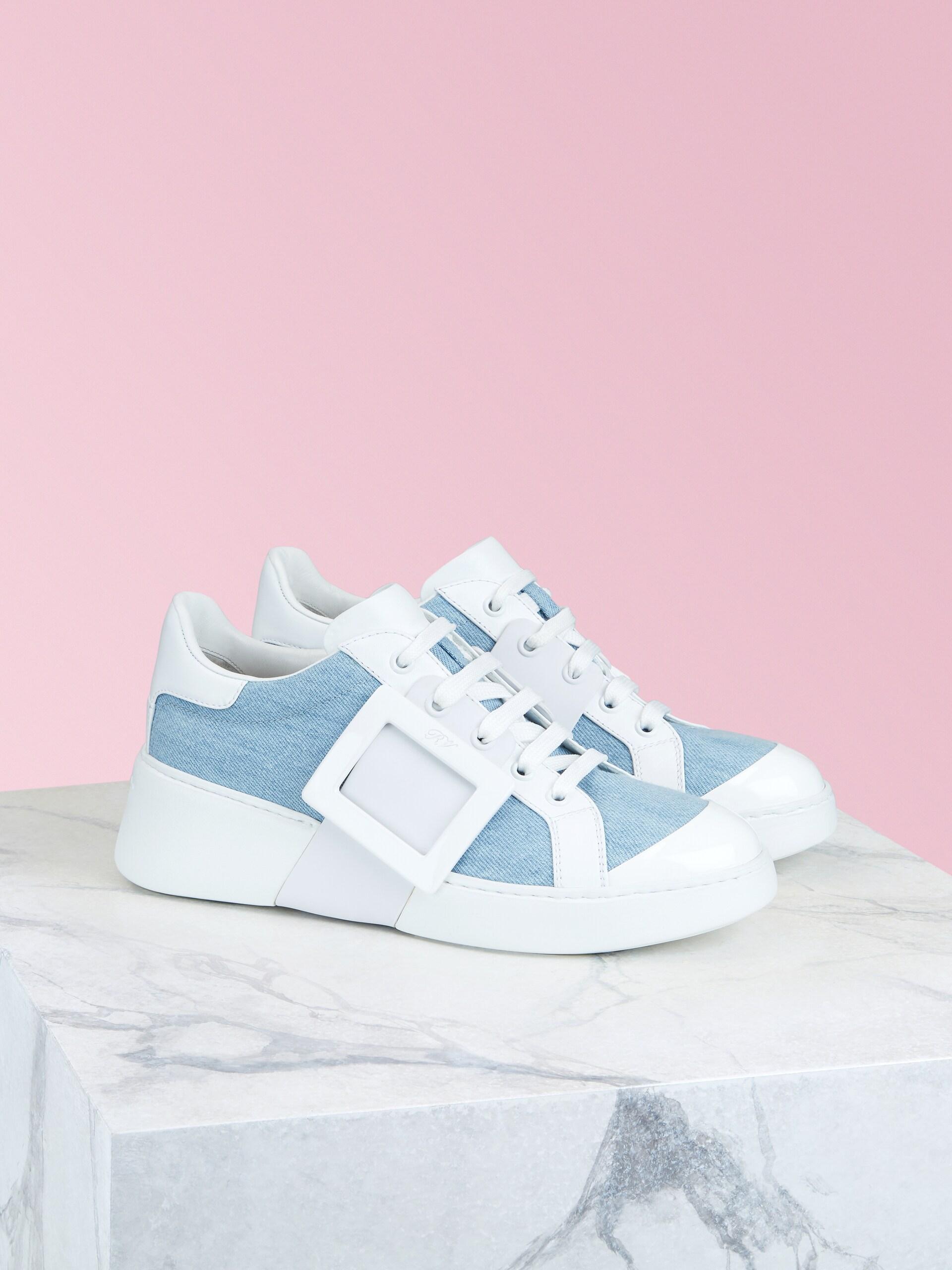 roger vivier denim shoes