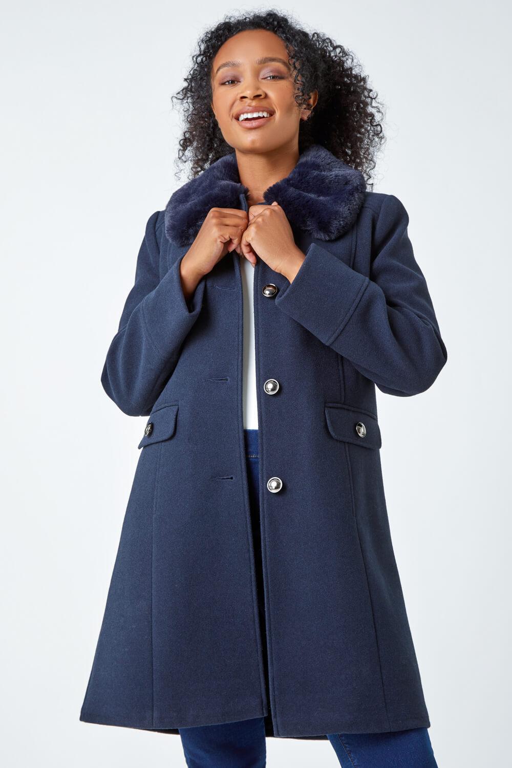 Roman originals faux shop fur coat