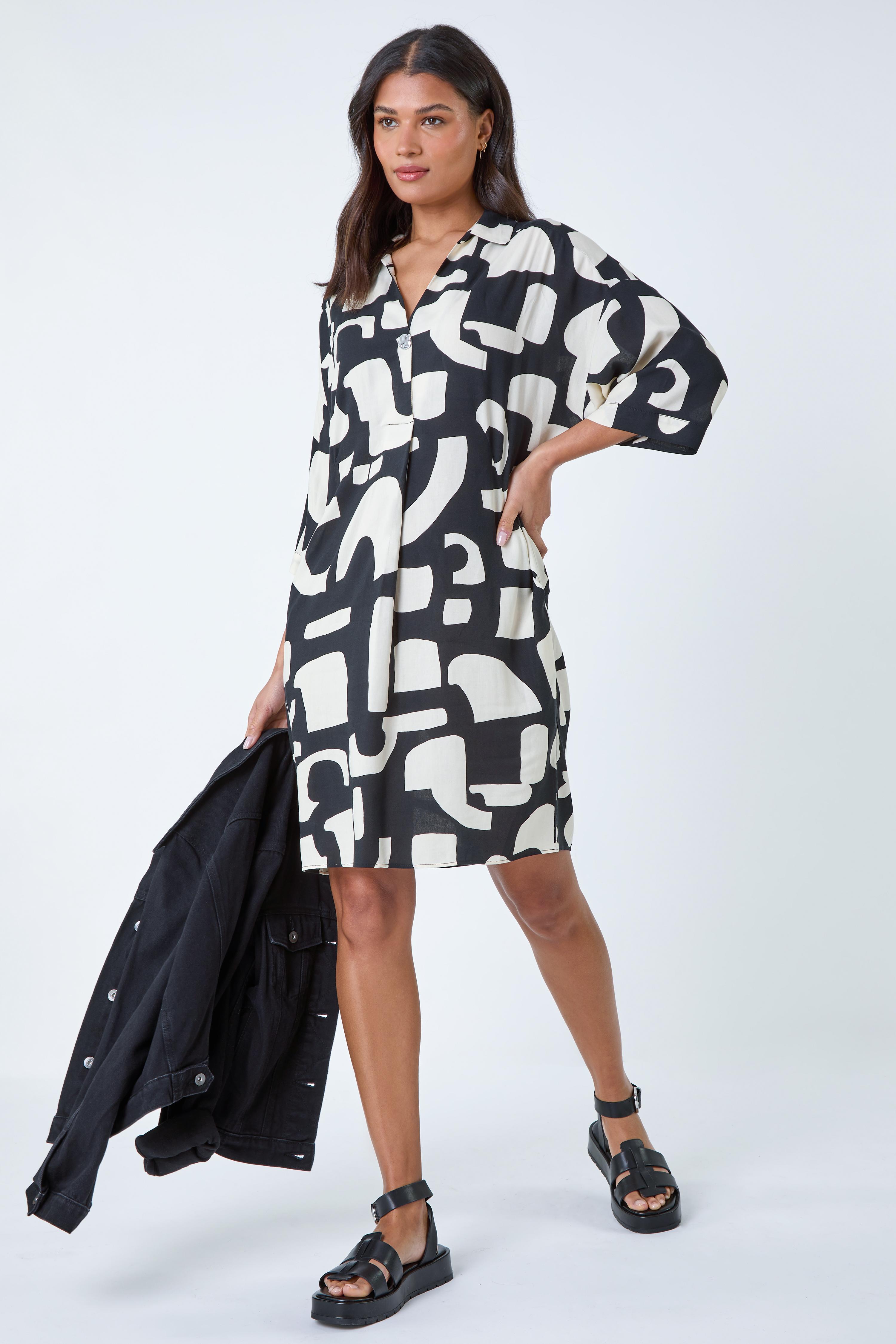 roman originals black and white dresses