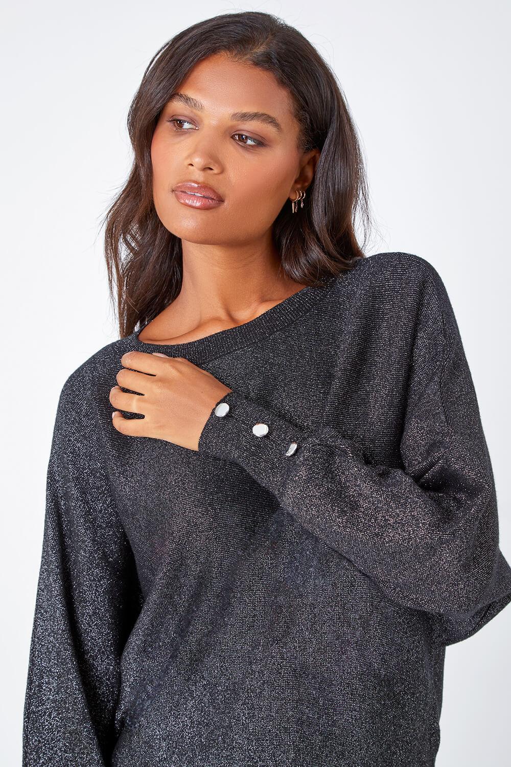 Grey glitter jumper cheap