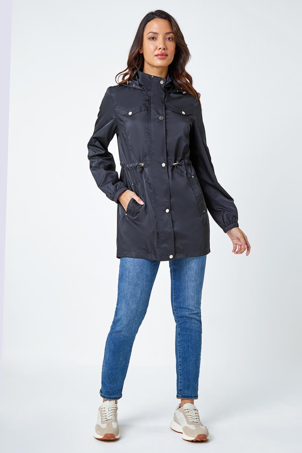 Roman Shower Resistant Longline Jacket in Blue Lyst UK