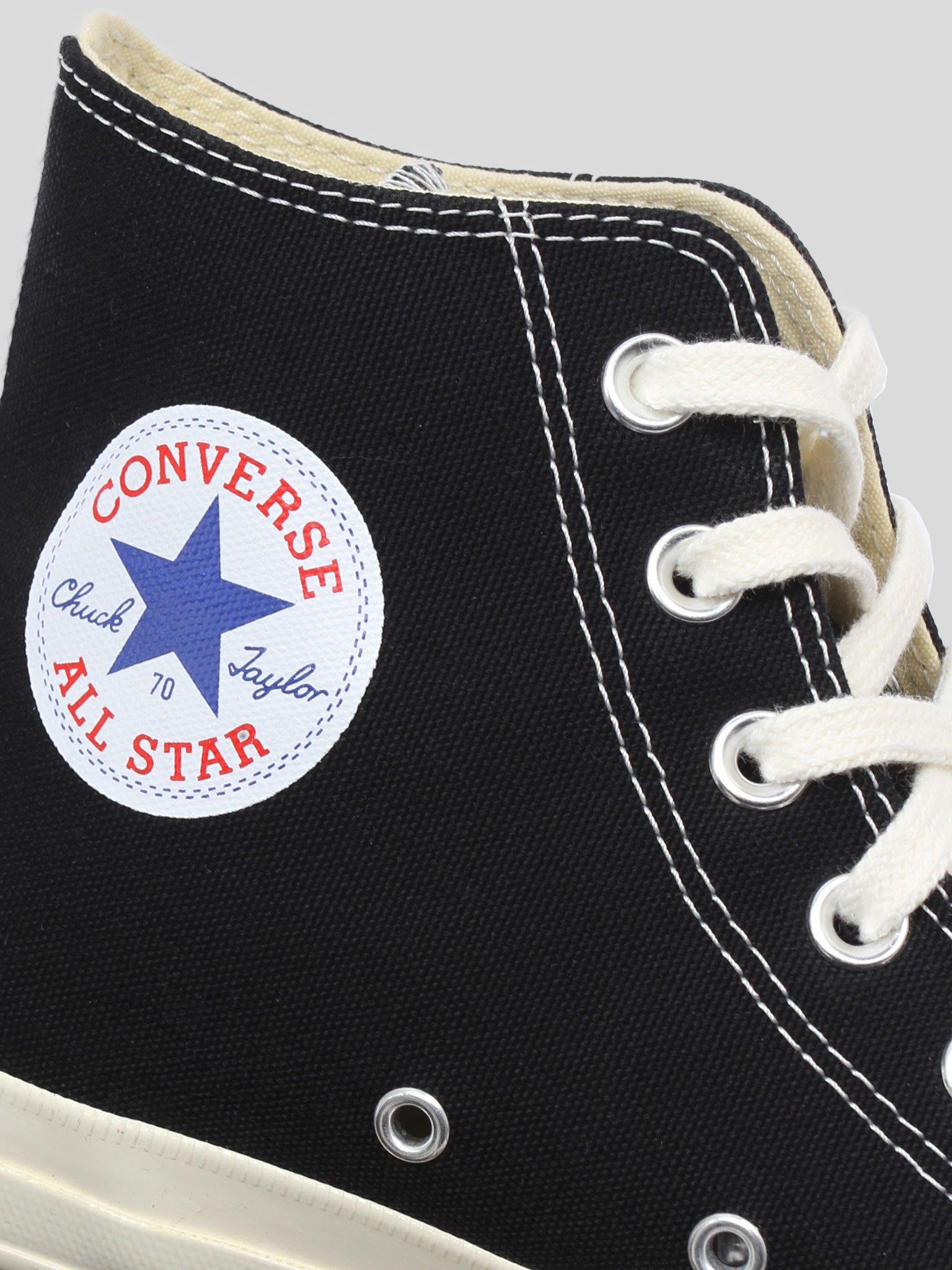black converse edition half heart chuck 70 sneakers
