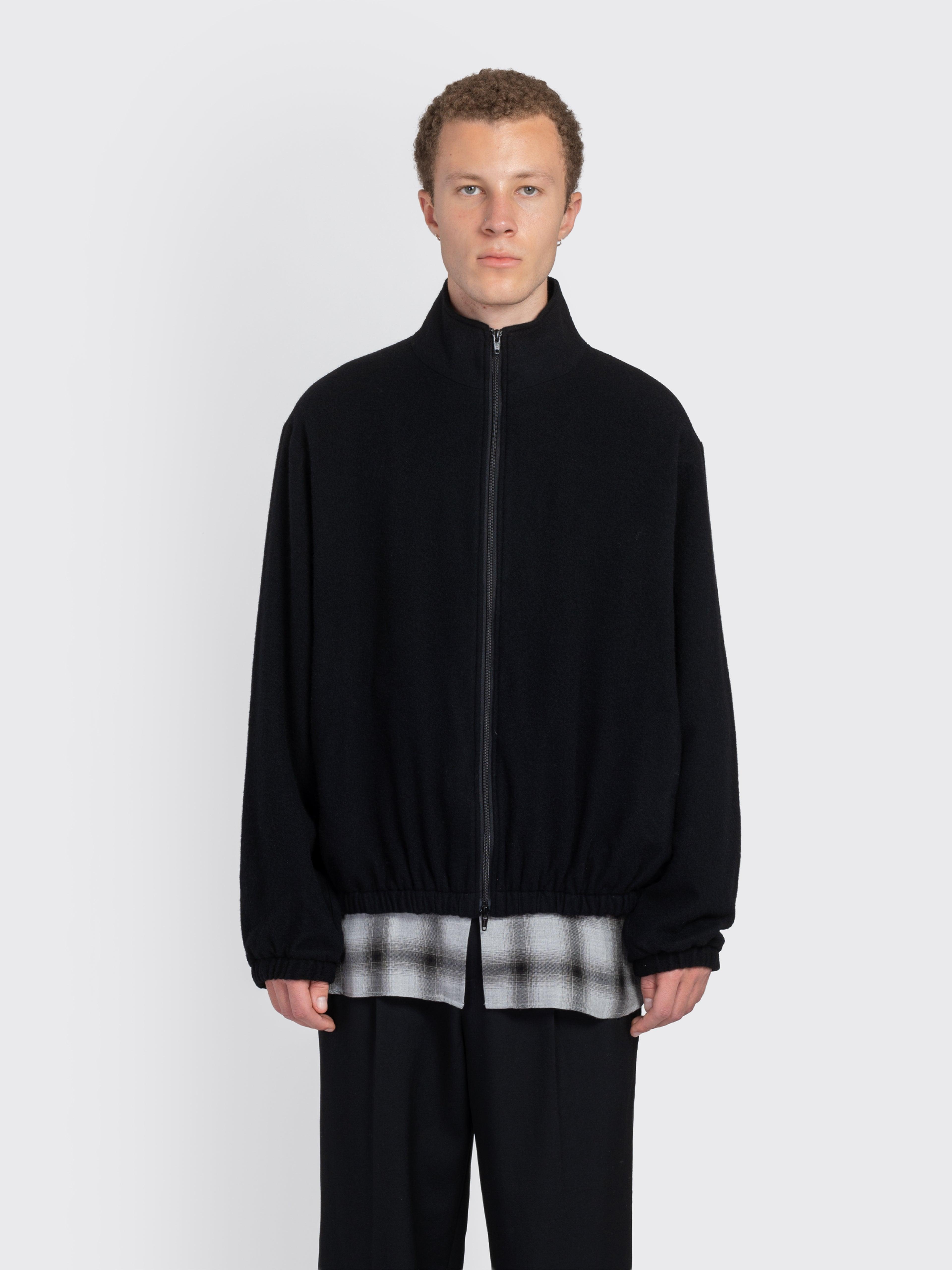 Ssstein Wool Cashmere Zip Jacket in Black for Men | Lyst