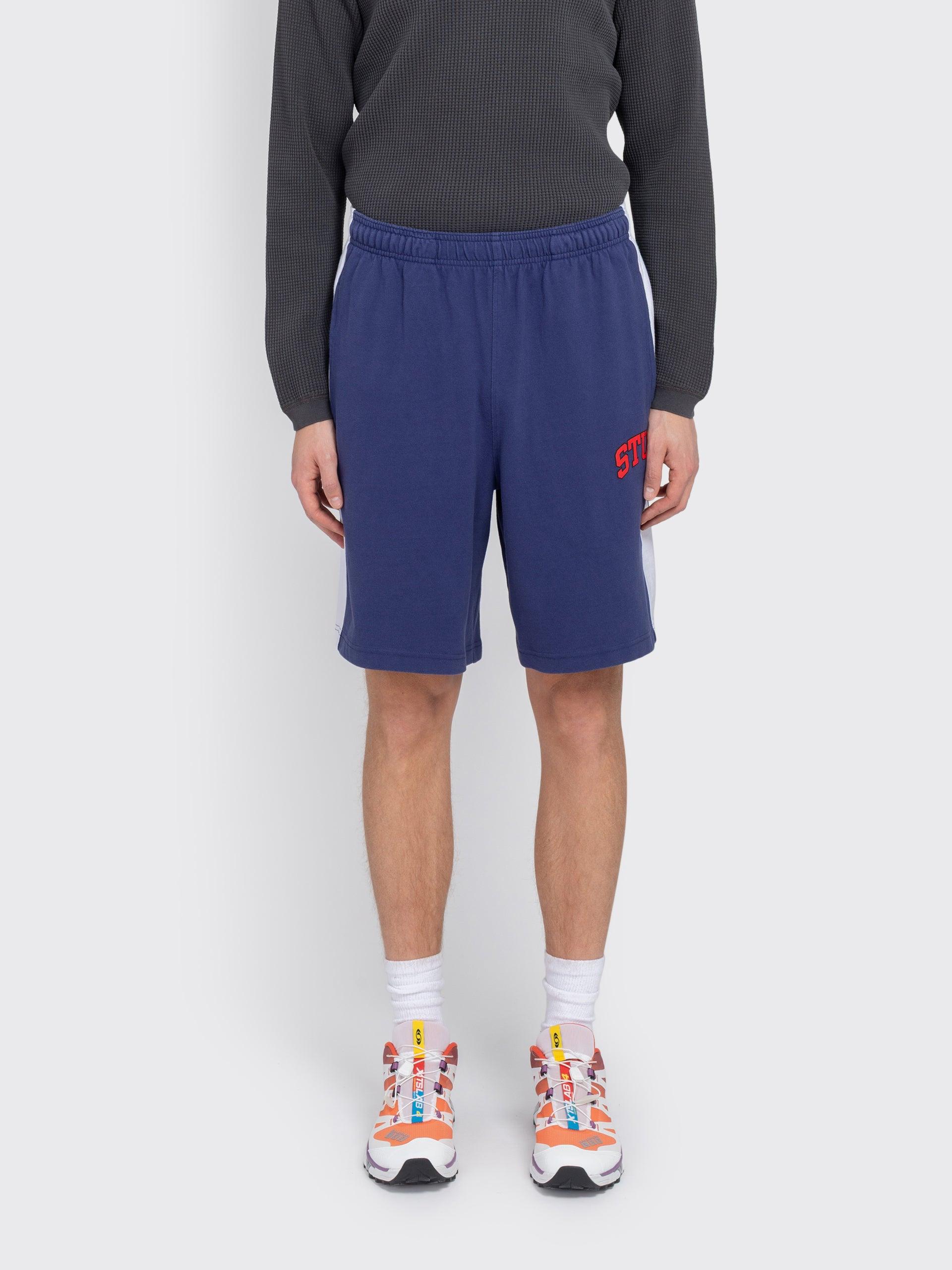 Stussy Stripe Jersey Short in Blue for Men | Lyst