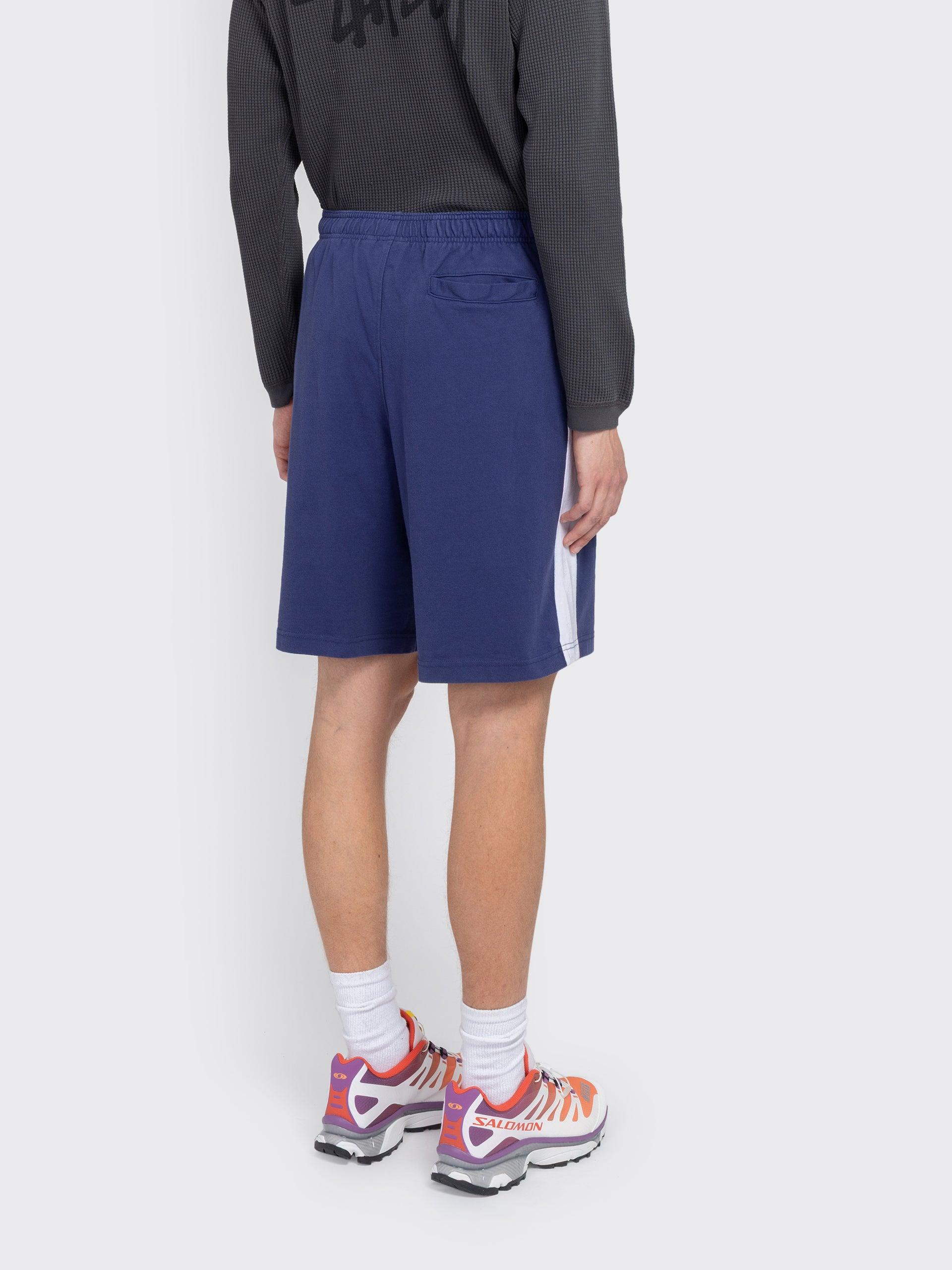 Stussy Stripe Jersey Short in Blue for Men | Lyst