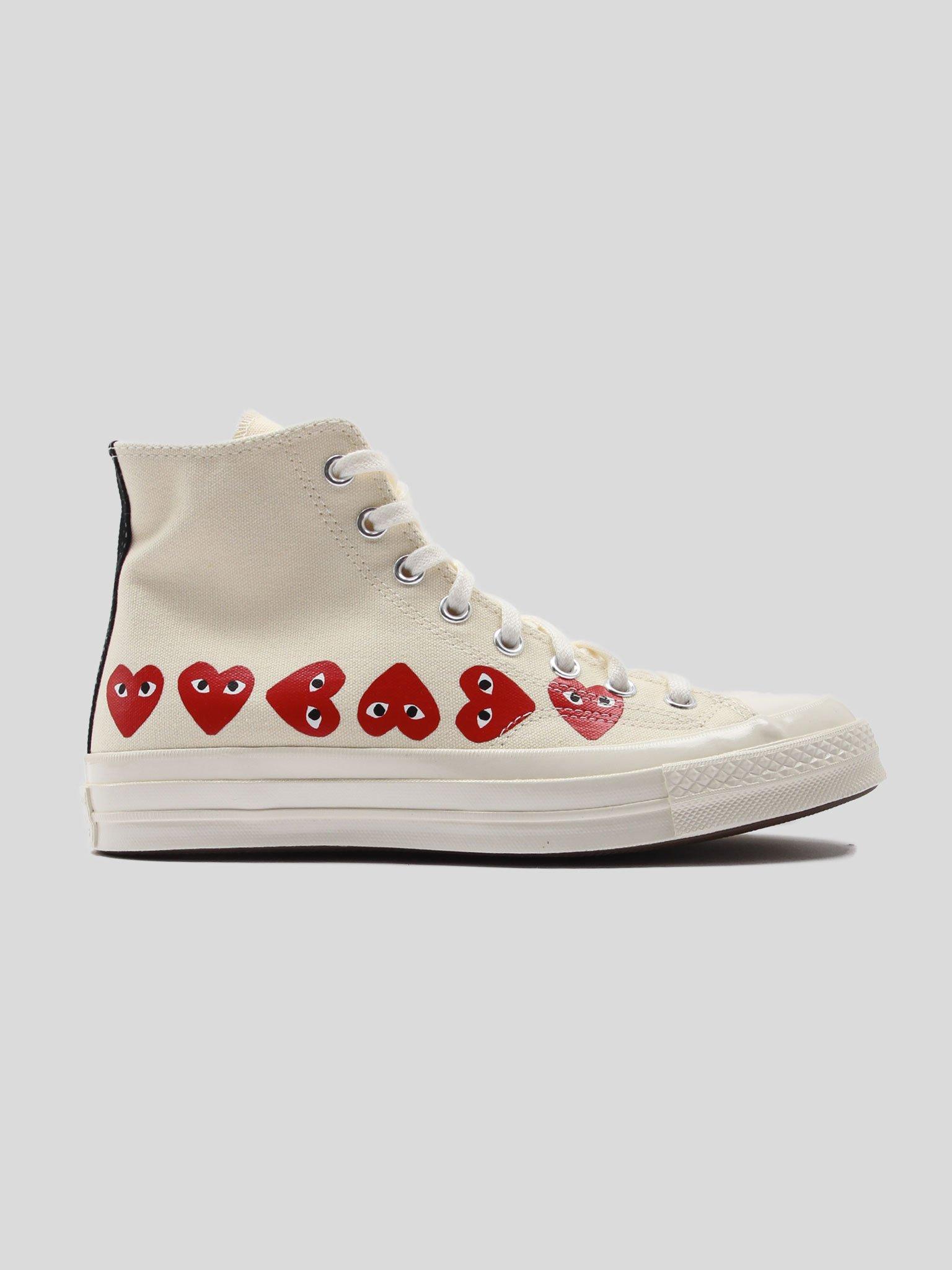 comme des garcons high top sneakers