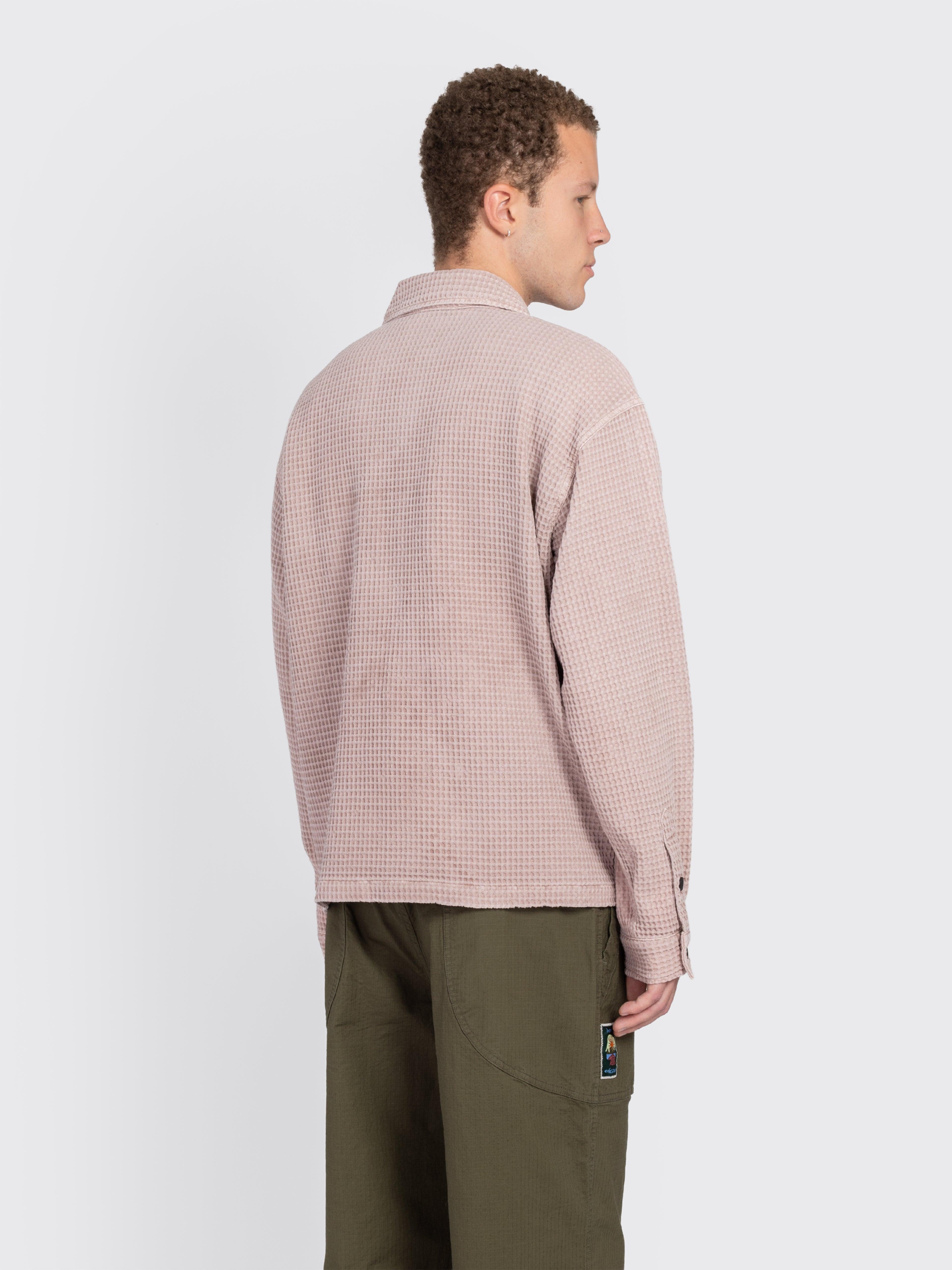 Brain Dead Waffle Button Front Shirt in Pink | Lyst Canada