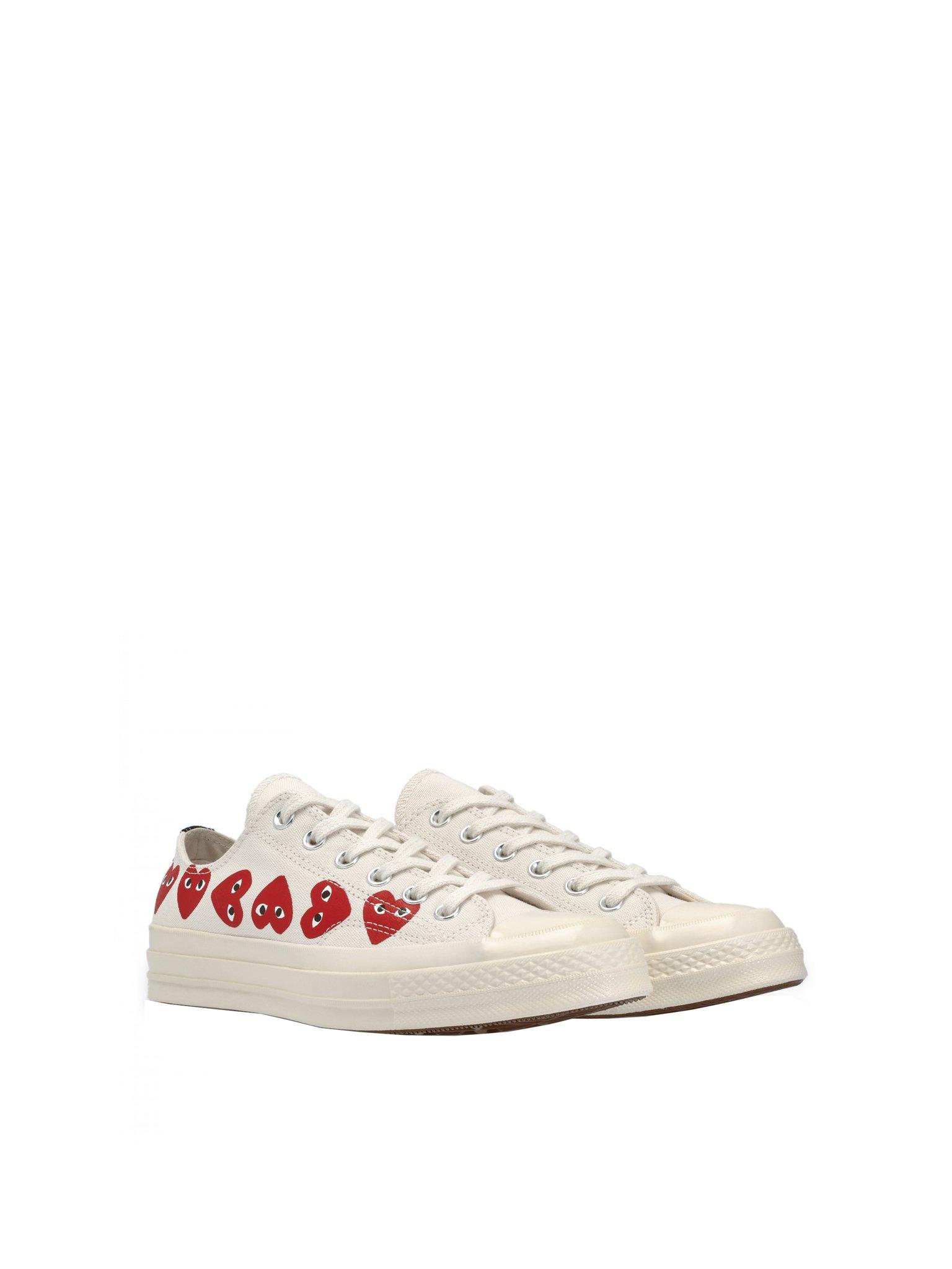 comme de garcon multi heart converse