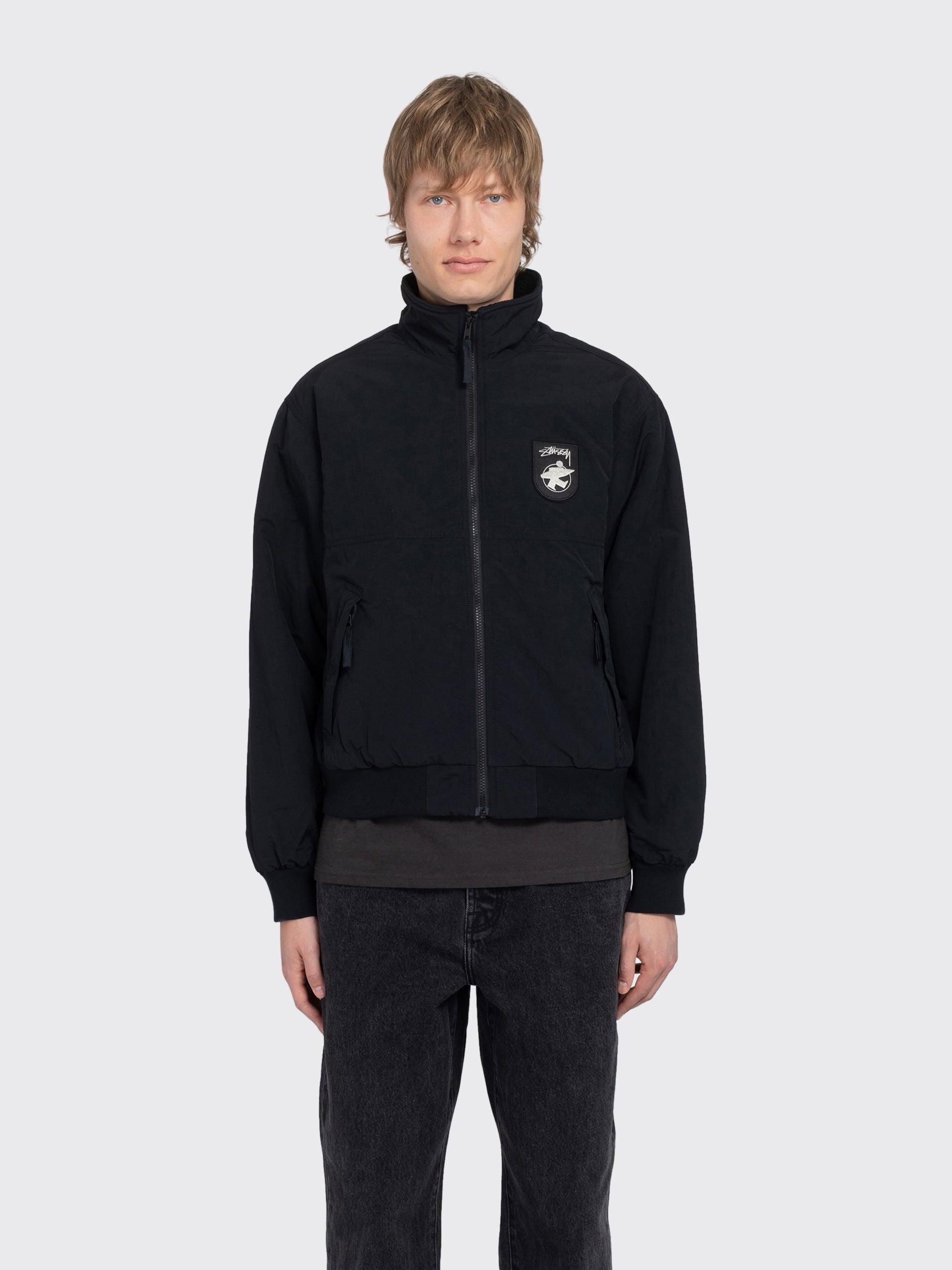 POLAR FLEECE LINED JACKET ネイビー Stussy Polar Fleece Lined Jacket in Blue for Men | Lyst