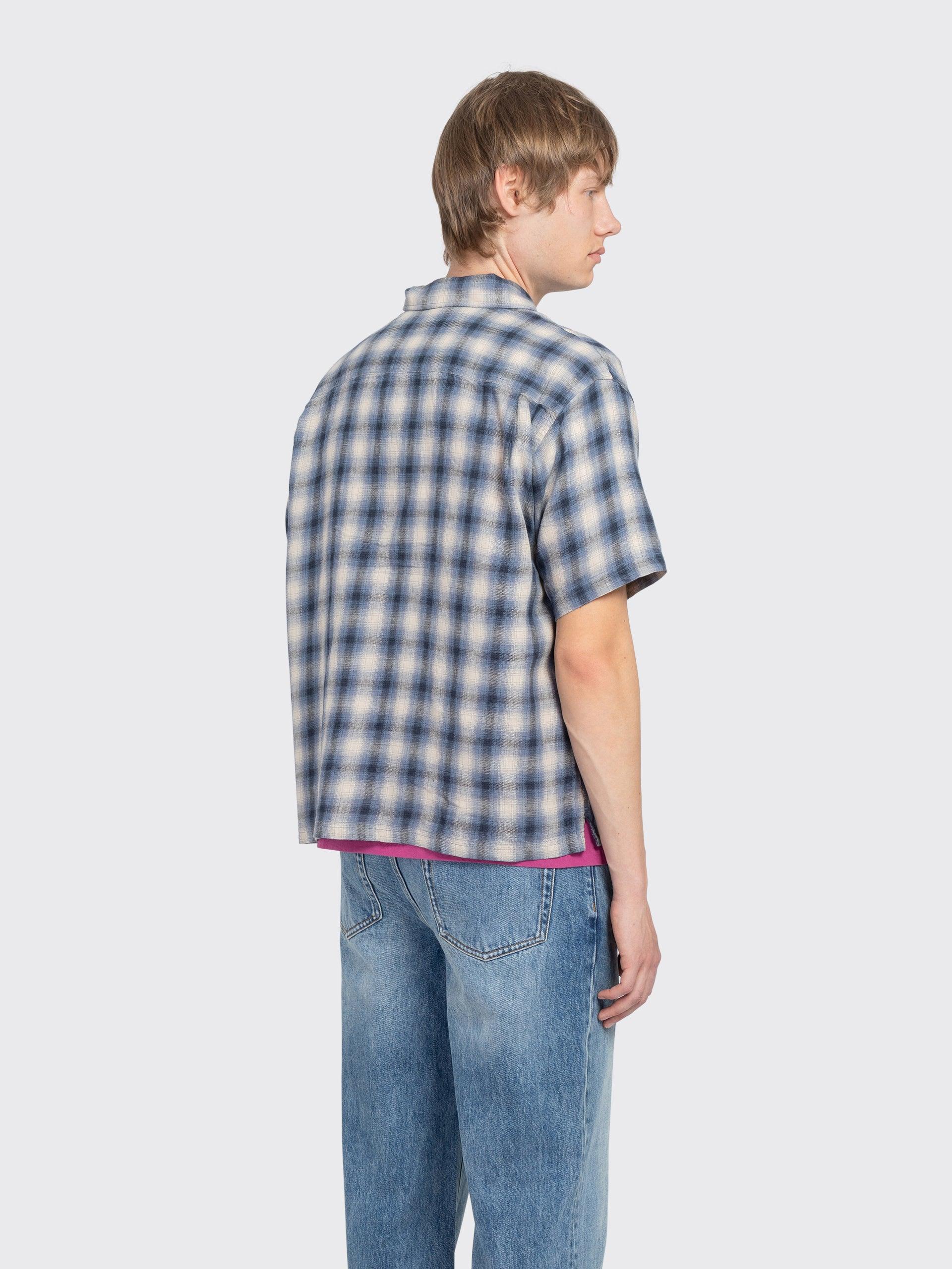 Stussy Liam Short Sleeve Plaid Shirt in Blue for Men | Lyst