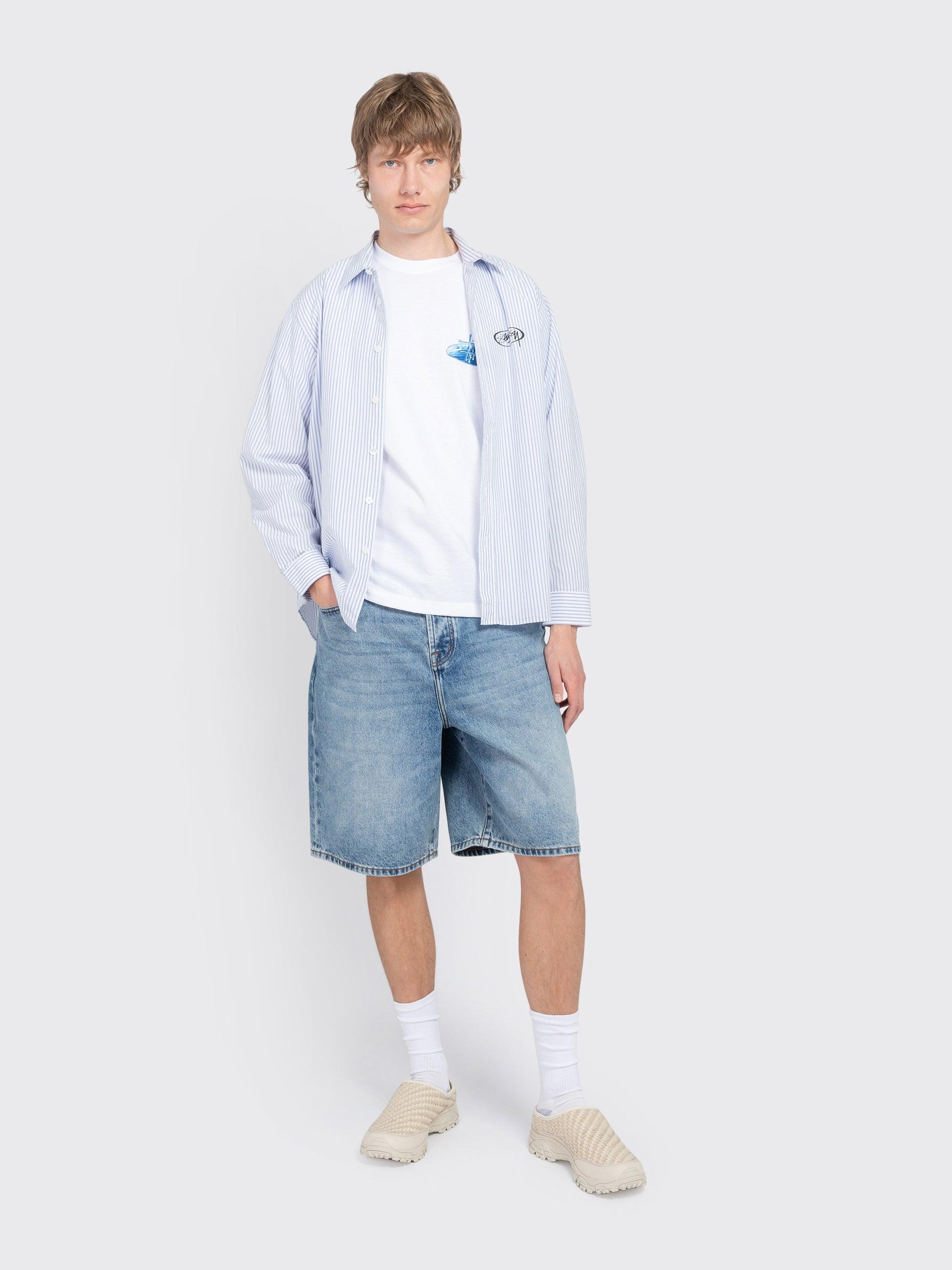 Stussy Big Ol Short Denim in Blue for Men | Lyst
