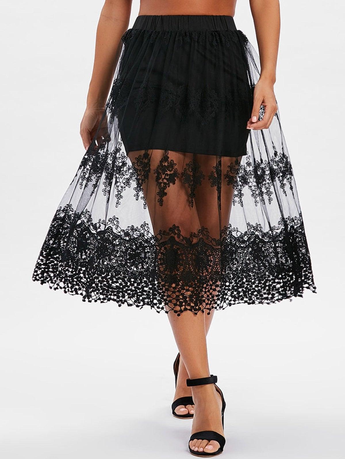 adidas see thru skirt