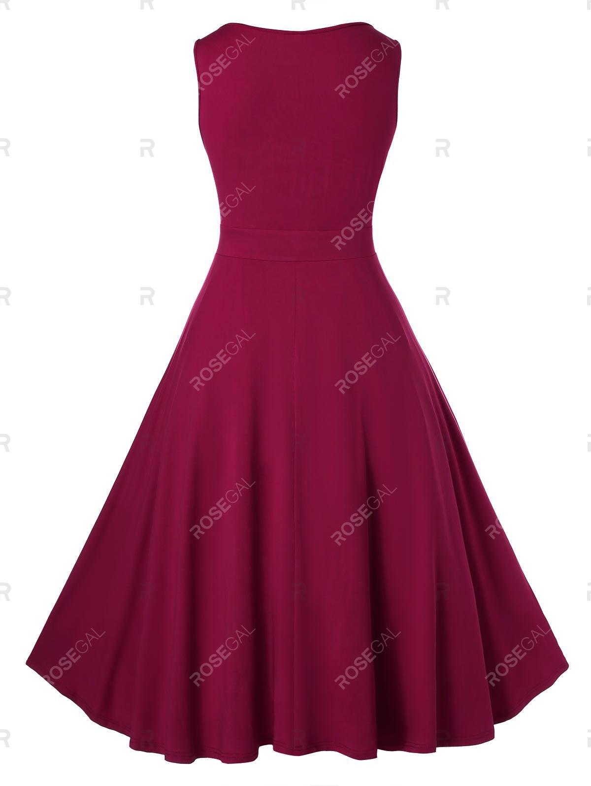 red a line dress plus size