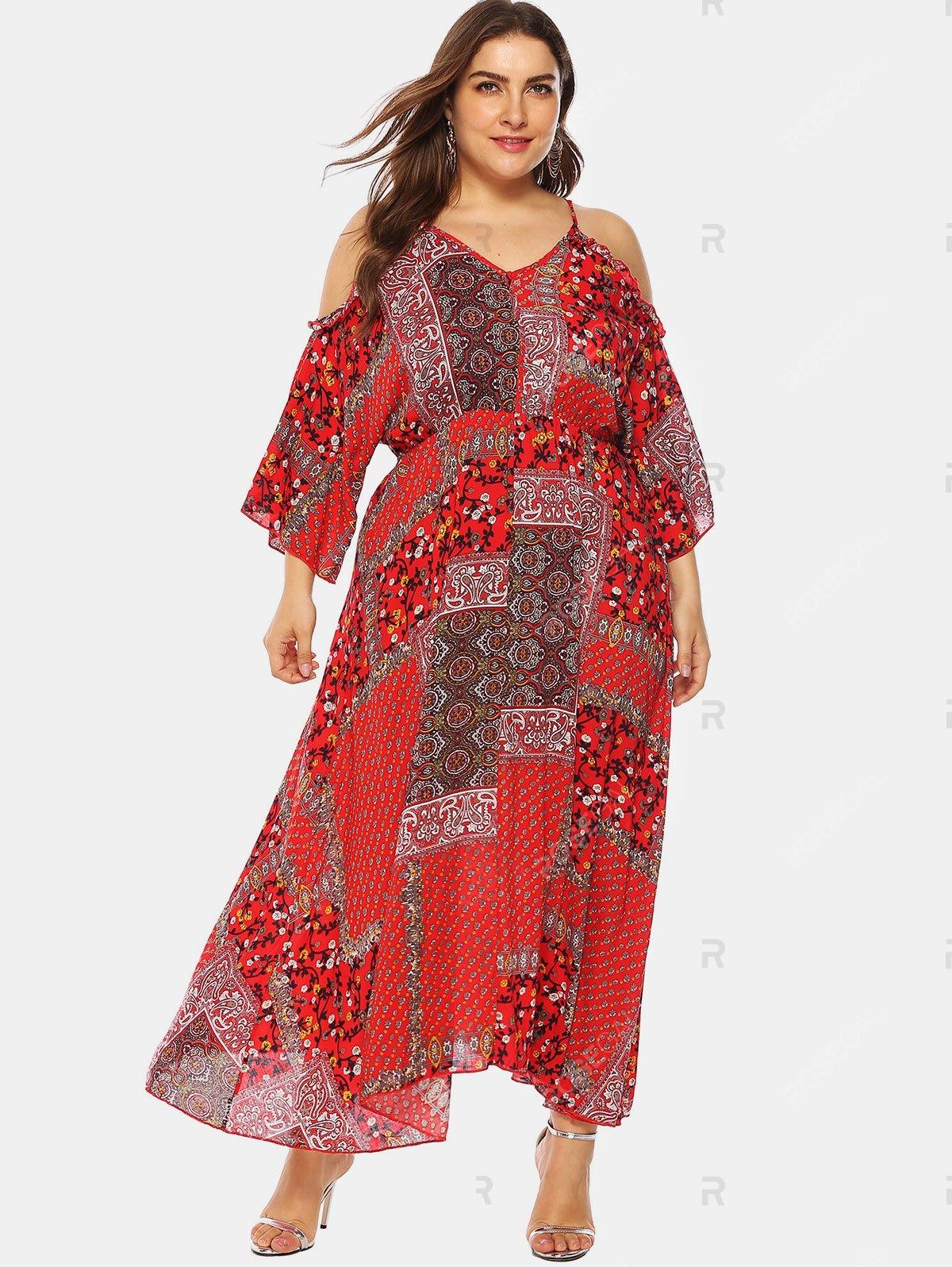 rosegal plus size maxi dresses
