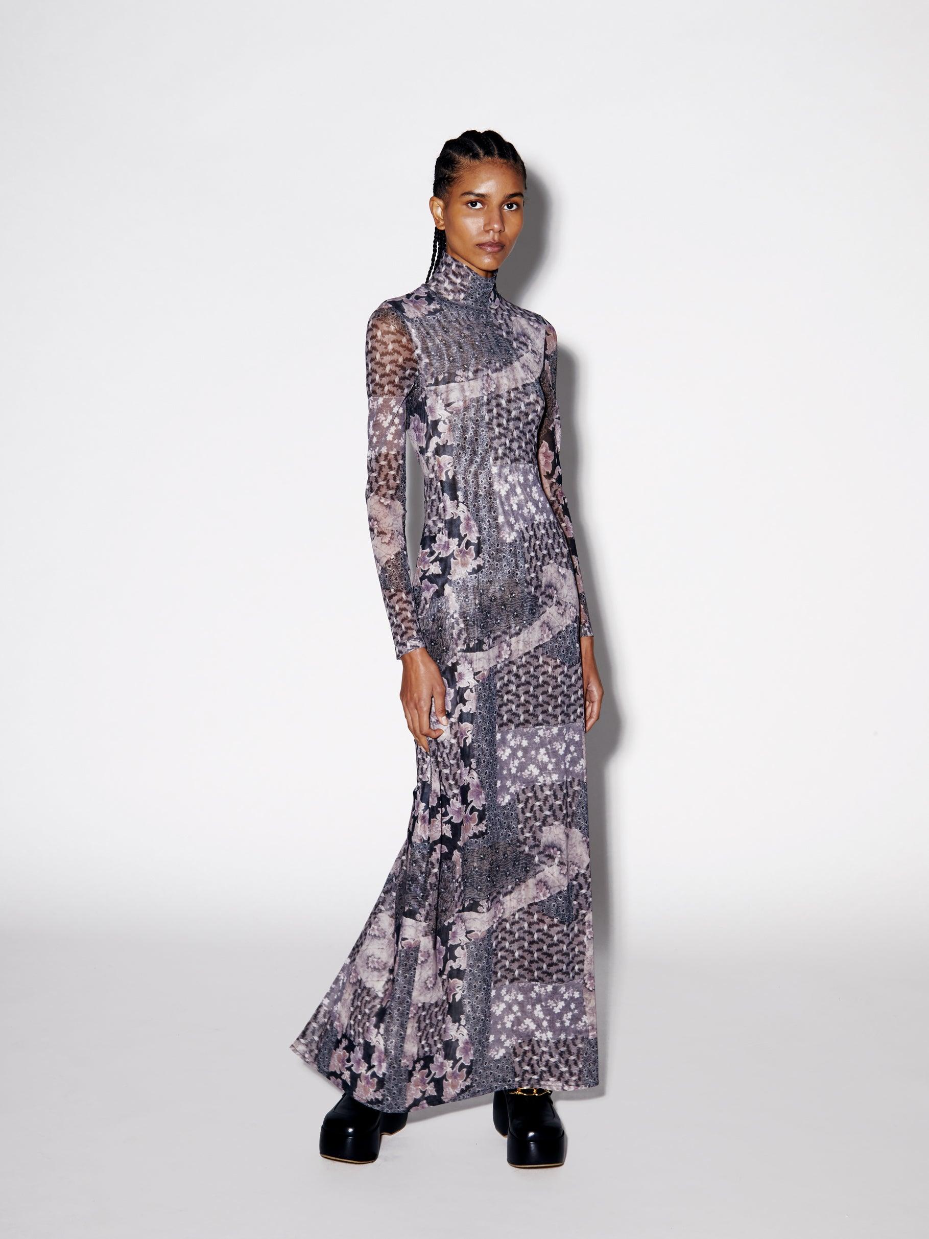 Long Sleeve Turtleneck Dress | Lyst