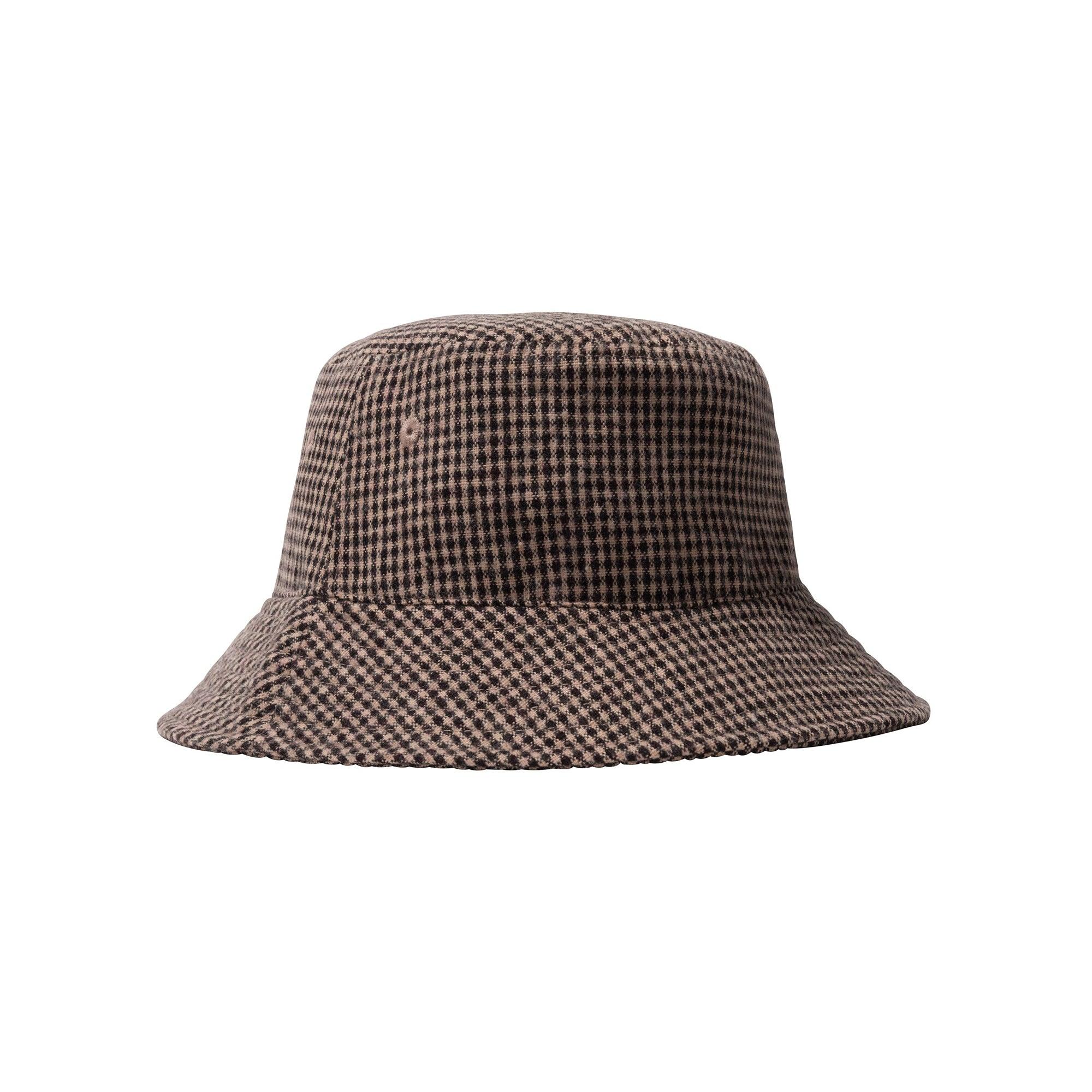 Stussy Stussy Wool Check Big Stock Bucket Hat in Brown for Men 