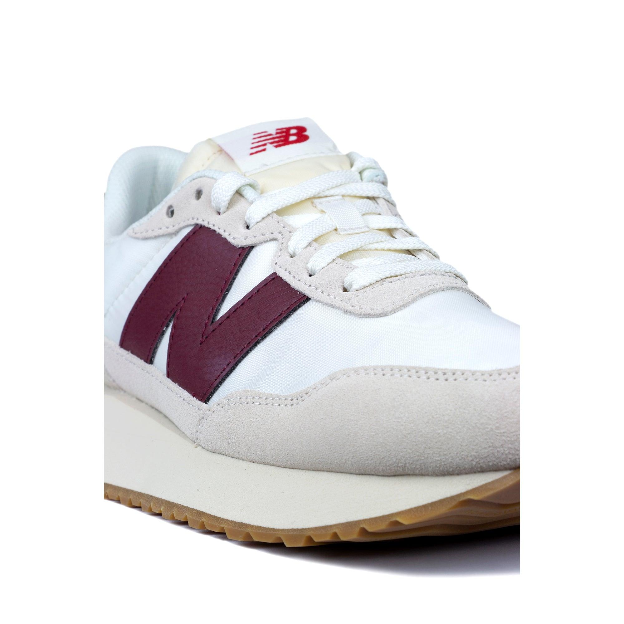 New Balance Suede 237 White / Burgundy 