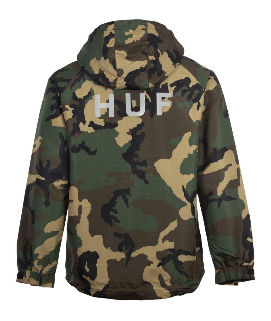 Huf Synthetic Standard Shell Jacket Camo in Woodland Camo (Green 