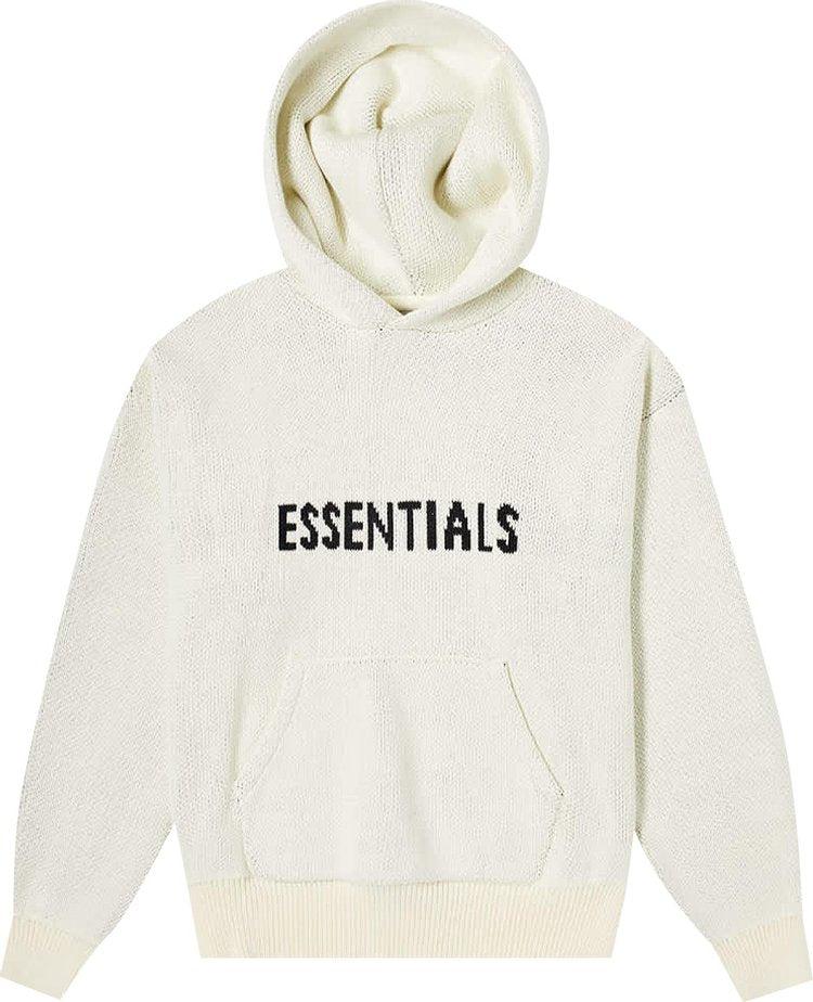Fear Of God (sale) Essentials Knit Hoodie in White | Lyst