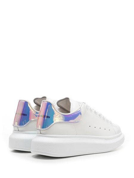 Alexander McQueen White Leather and Iridescent PVC Chunky Sneakers Size 38 Alexander  McQueen | TLC