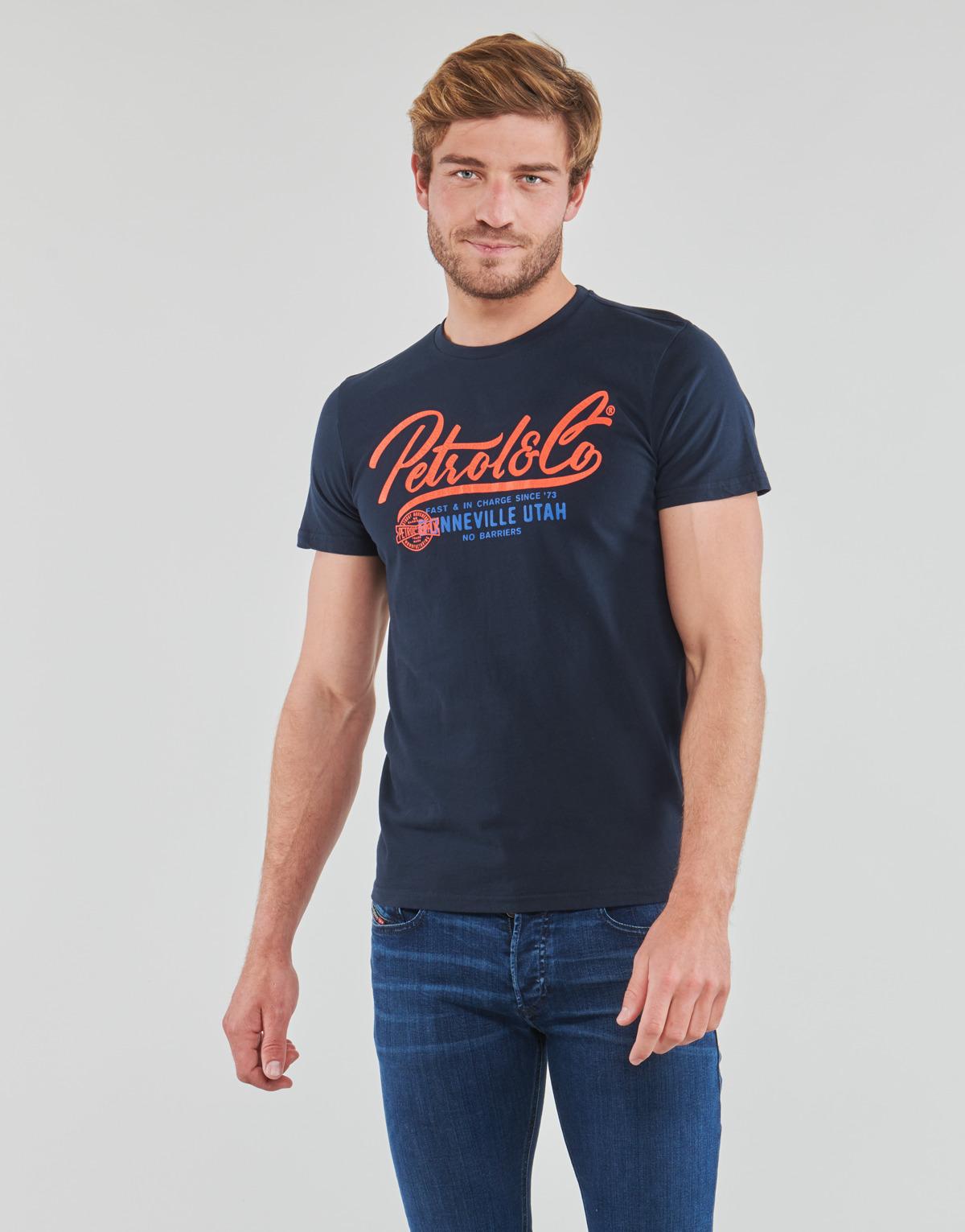 Petrol Industries T Shirt T-shirt Ss Classic Print in Blue for Men | Lyst UK