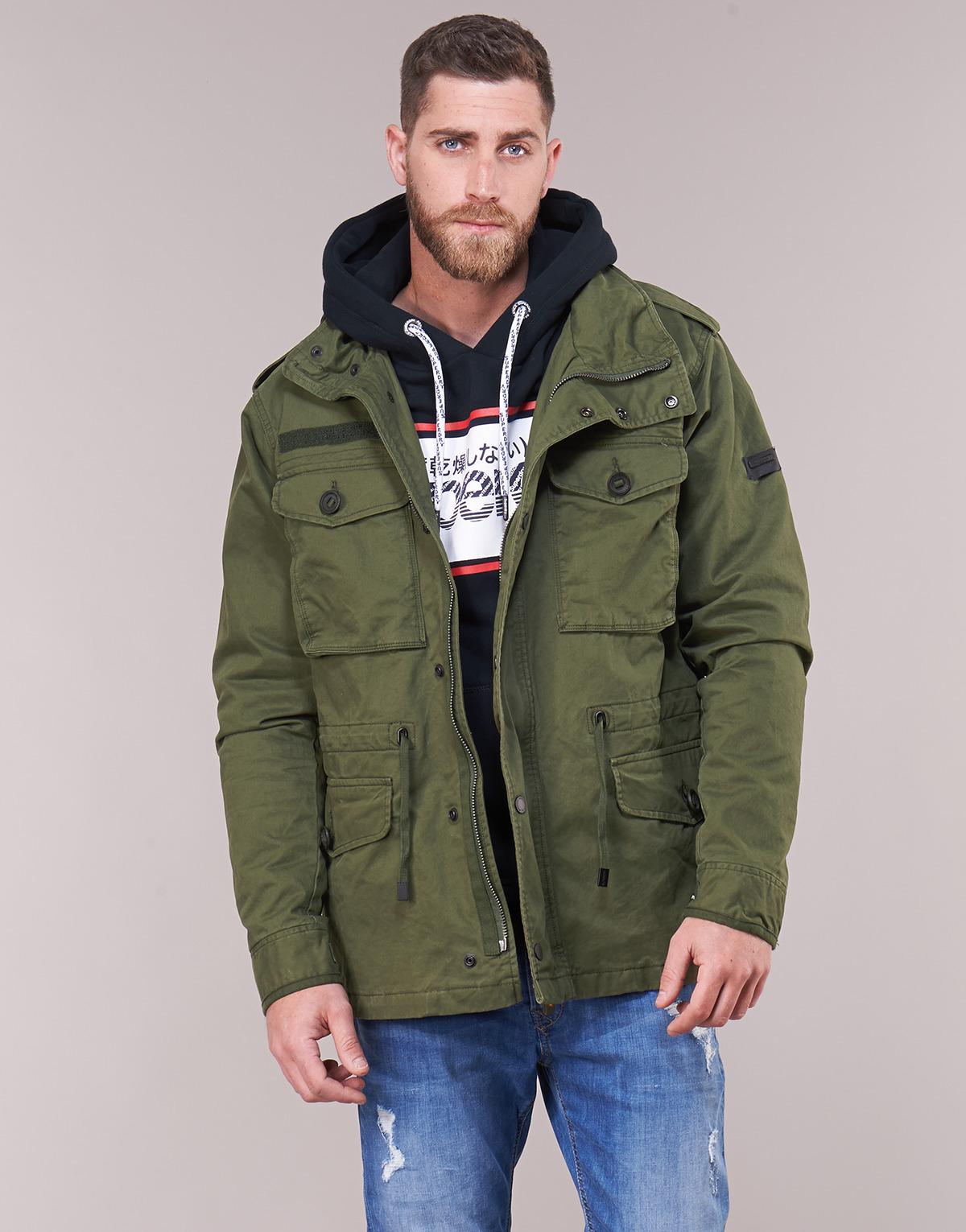 Superdry Leather Rookie Field Jacket in 