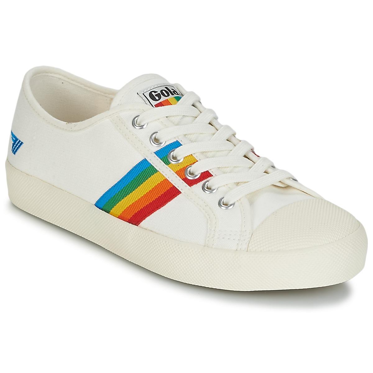 Gola Coaster Rainbow Shoes (trainers) in White Save 22
