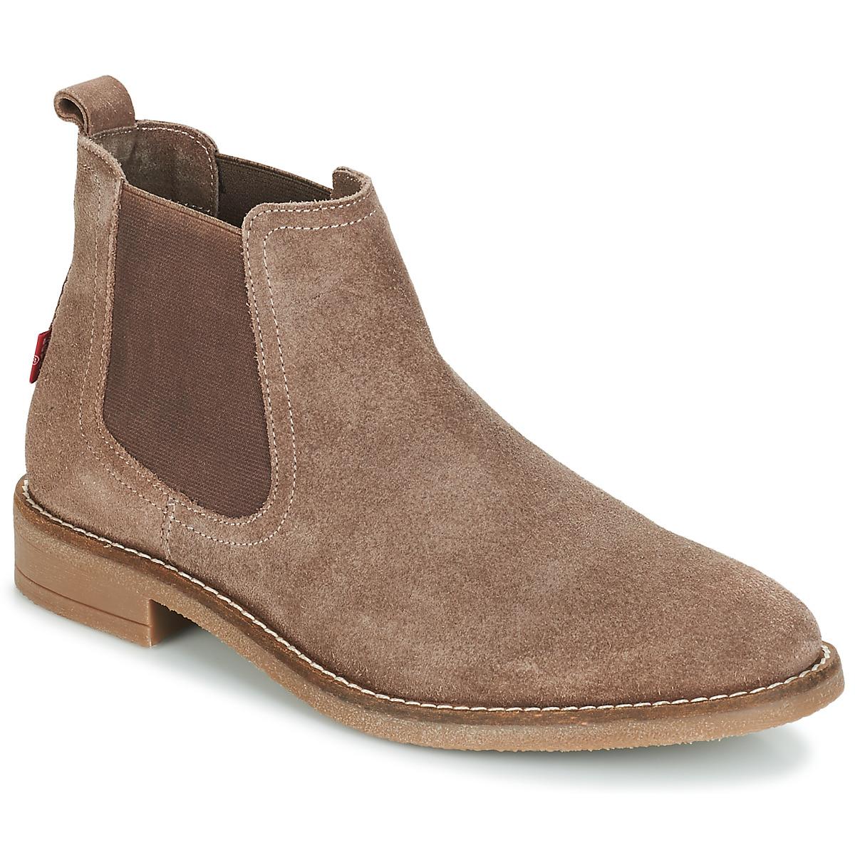 Levi's Whitfield Chelsea Mid Boots in Brown for Men | Lyst UK