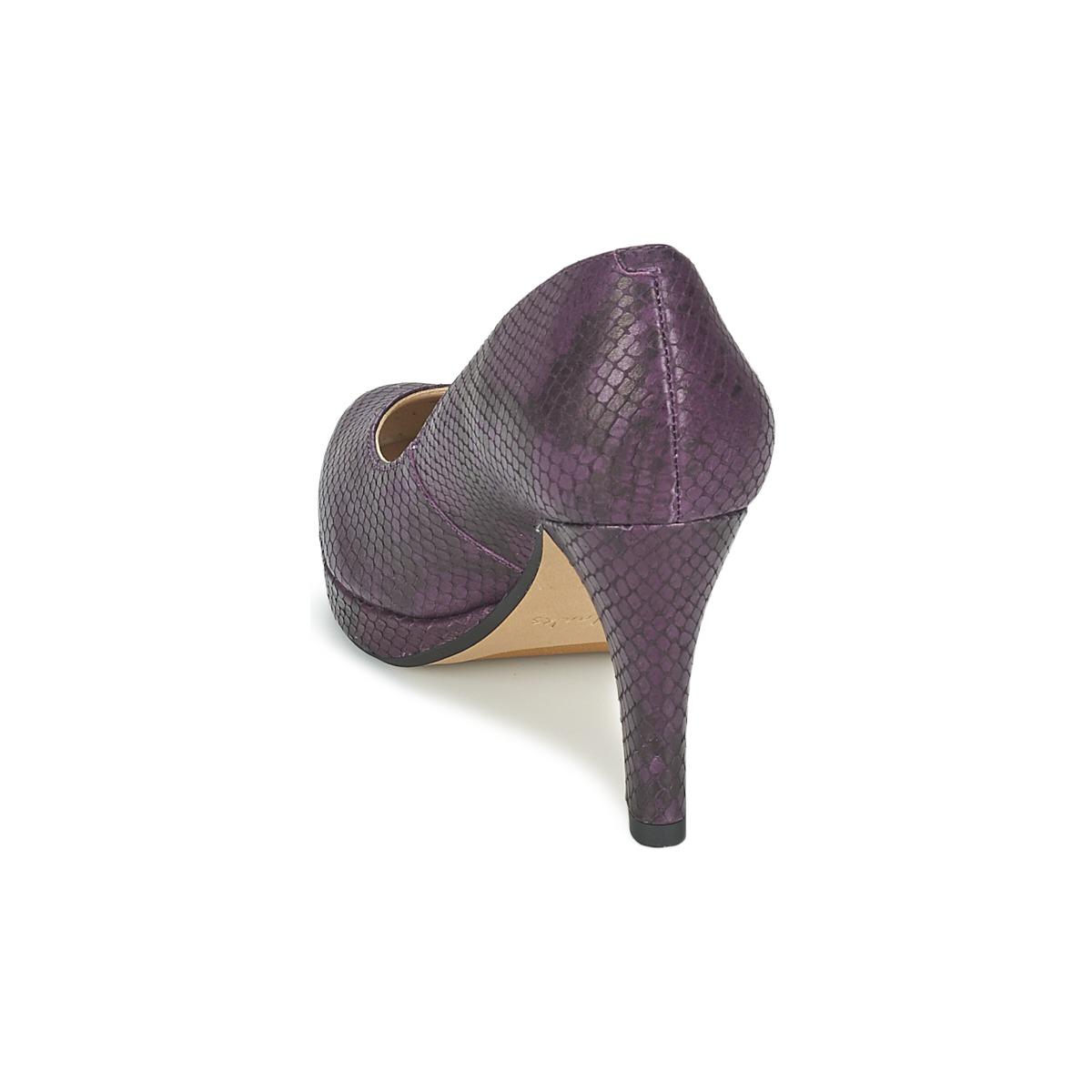 clarks heels purple