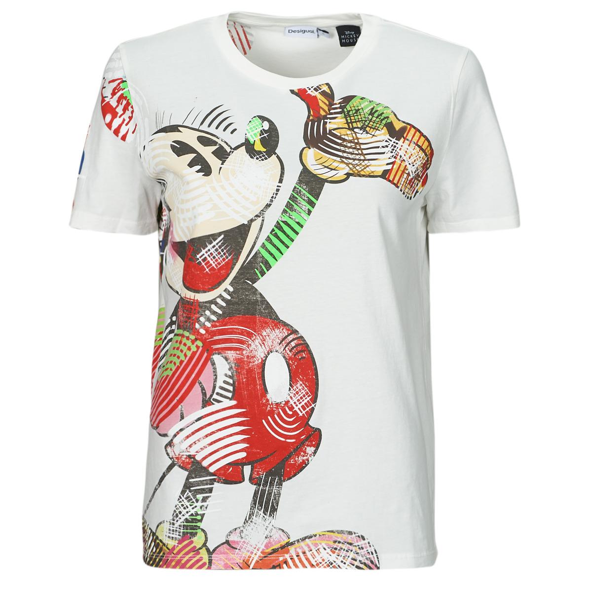 Desigual T Shirt Ts mickey Lacroix in White Lyst UK