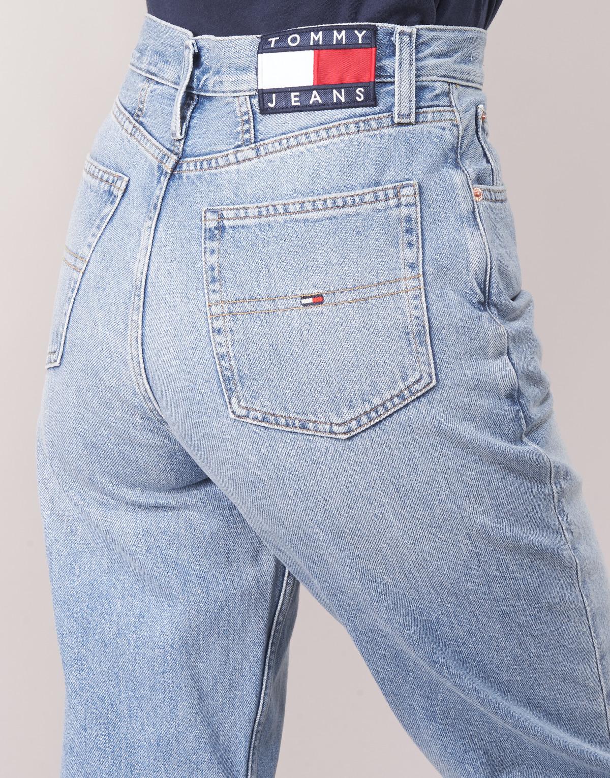 tommy hilfiger high rise tapered mom jeans