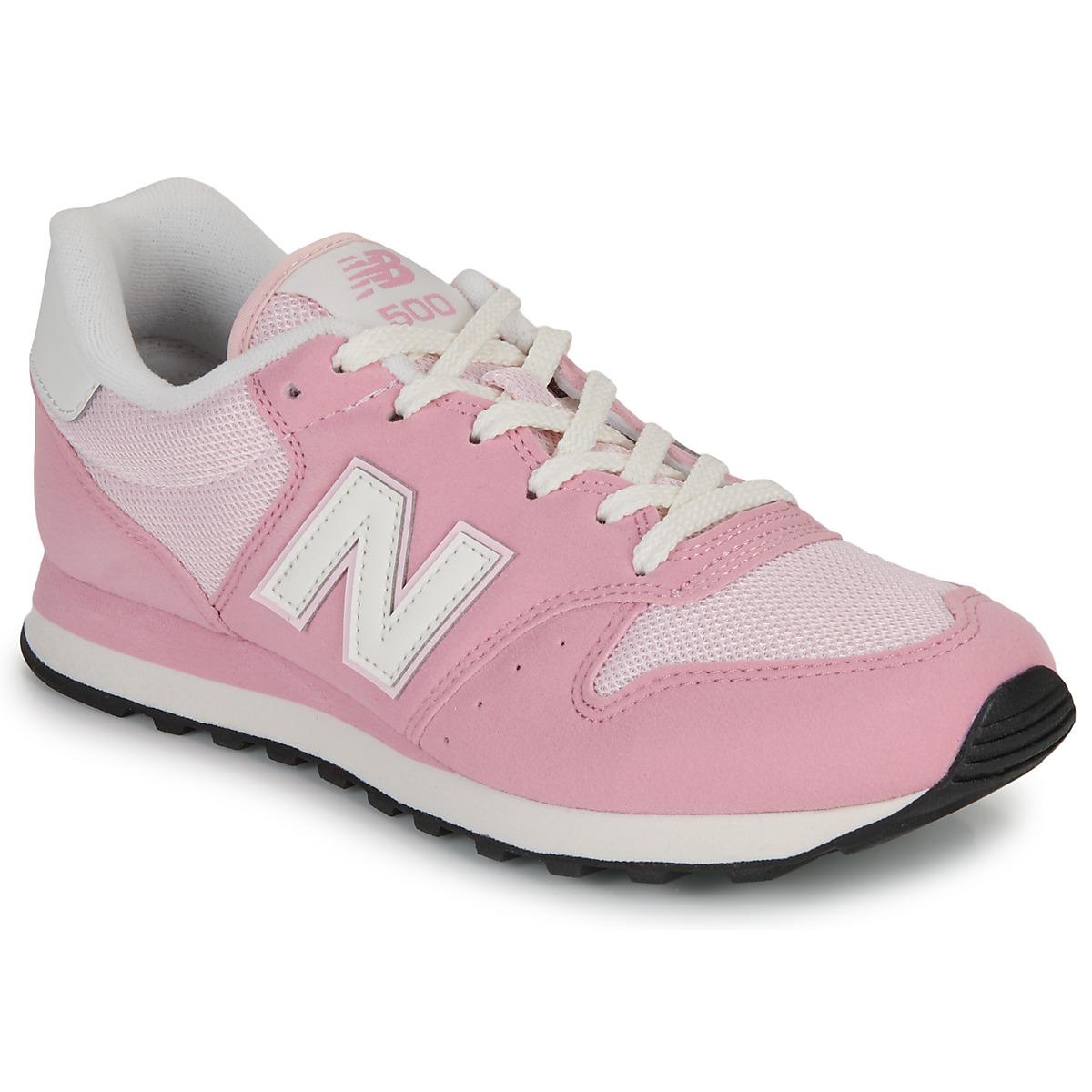 New Balance Womens 500 Trainers Grey Pink New Balance Shoes